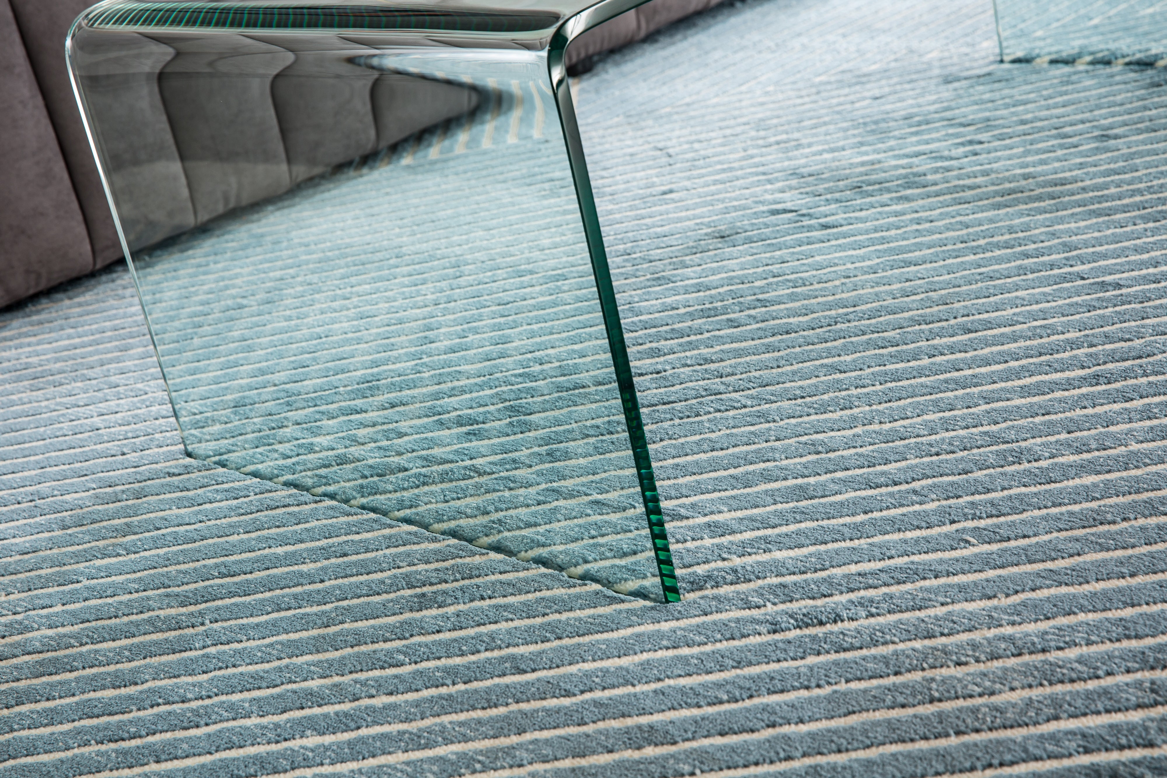 Modern Clear Tempered Glass Coffee Table