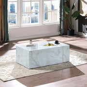 Elegant Marble-Print Coffee Table