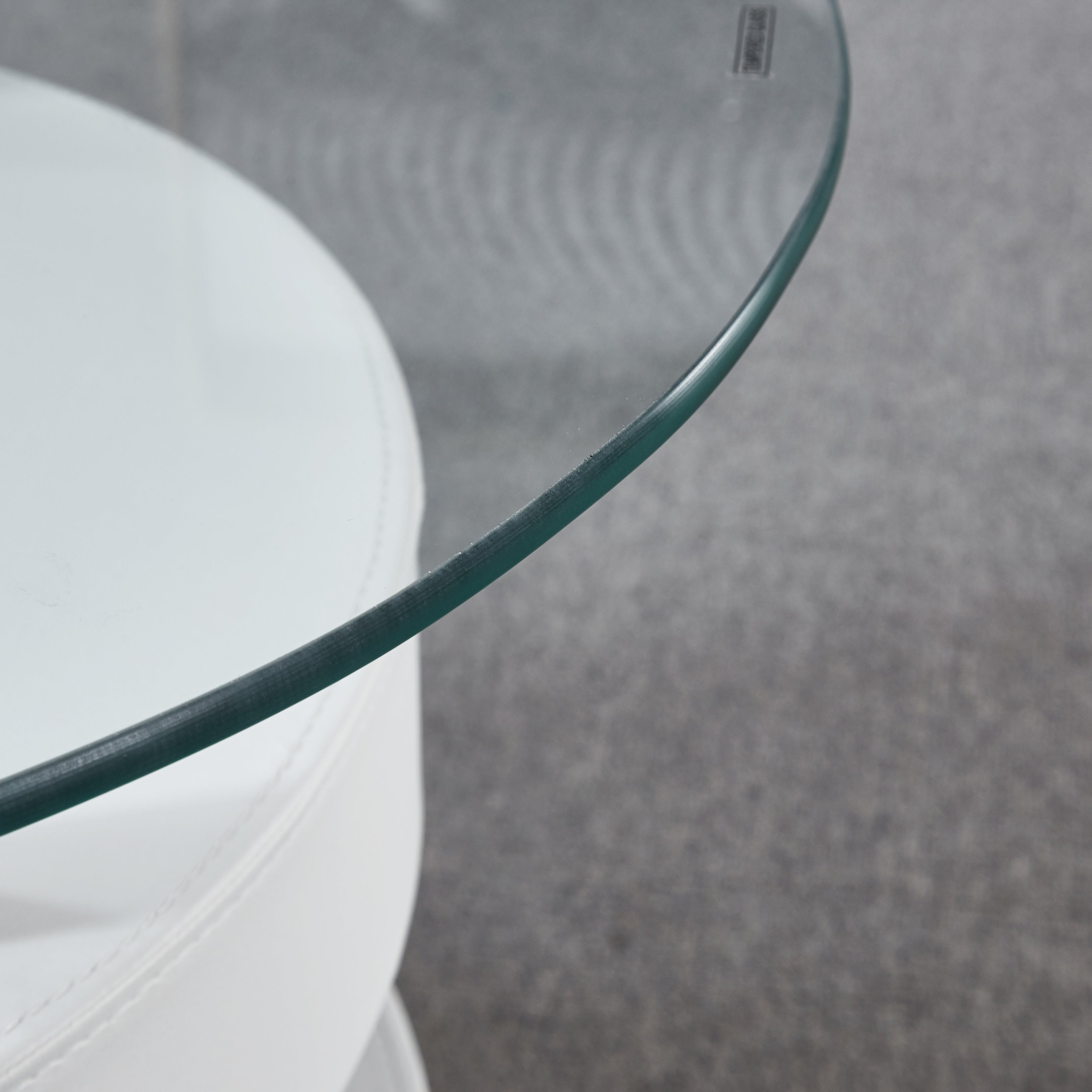 Oval Coffee Table with 2 Storage Stools