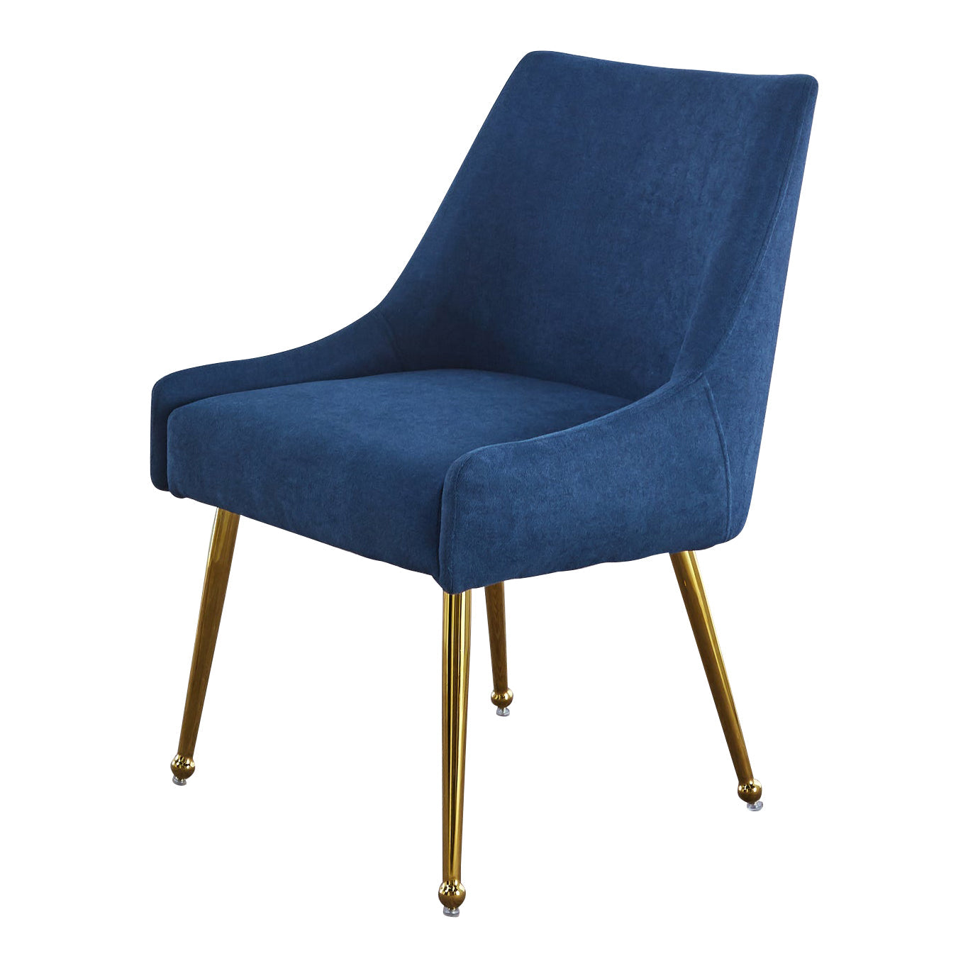 Set of 2 Elegant Dining Chair with Gold Finish Base