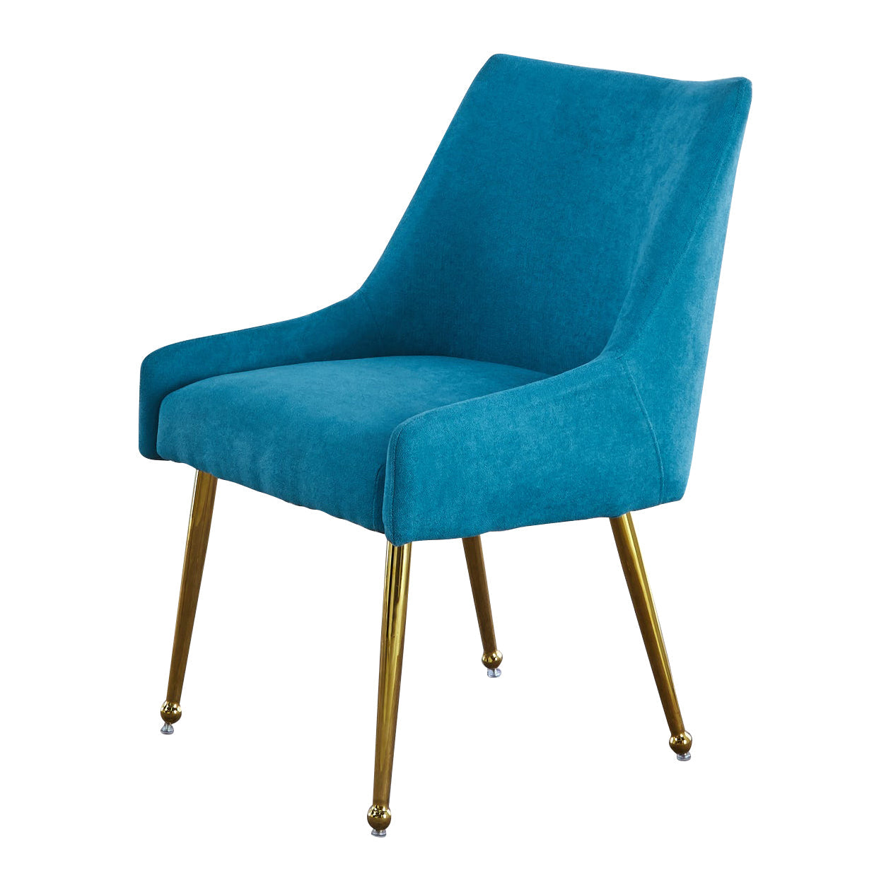 Set of 2 Elegant Dining Chair with Gold Finish Base