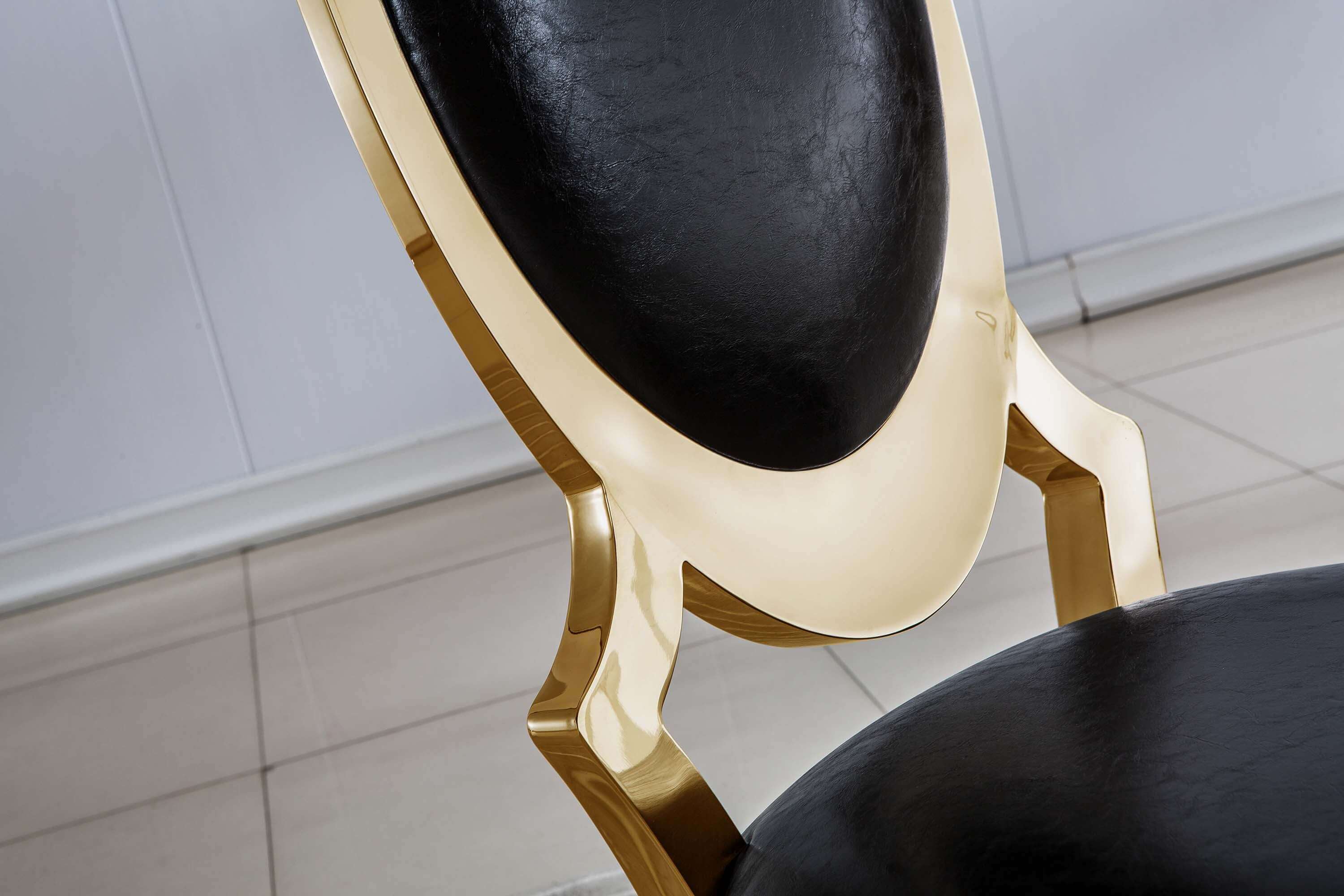 Set of 2 Leatherette Dining Chair