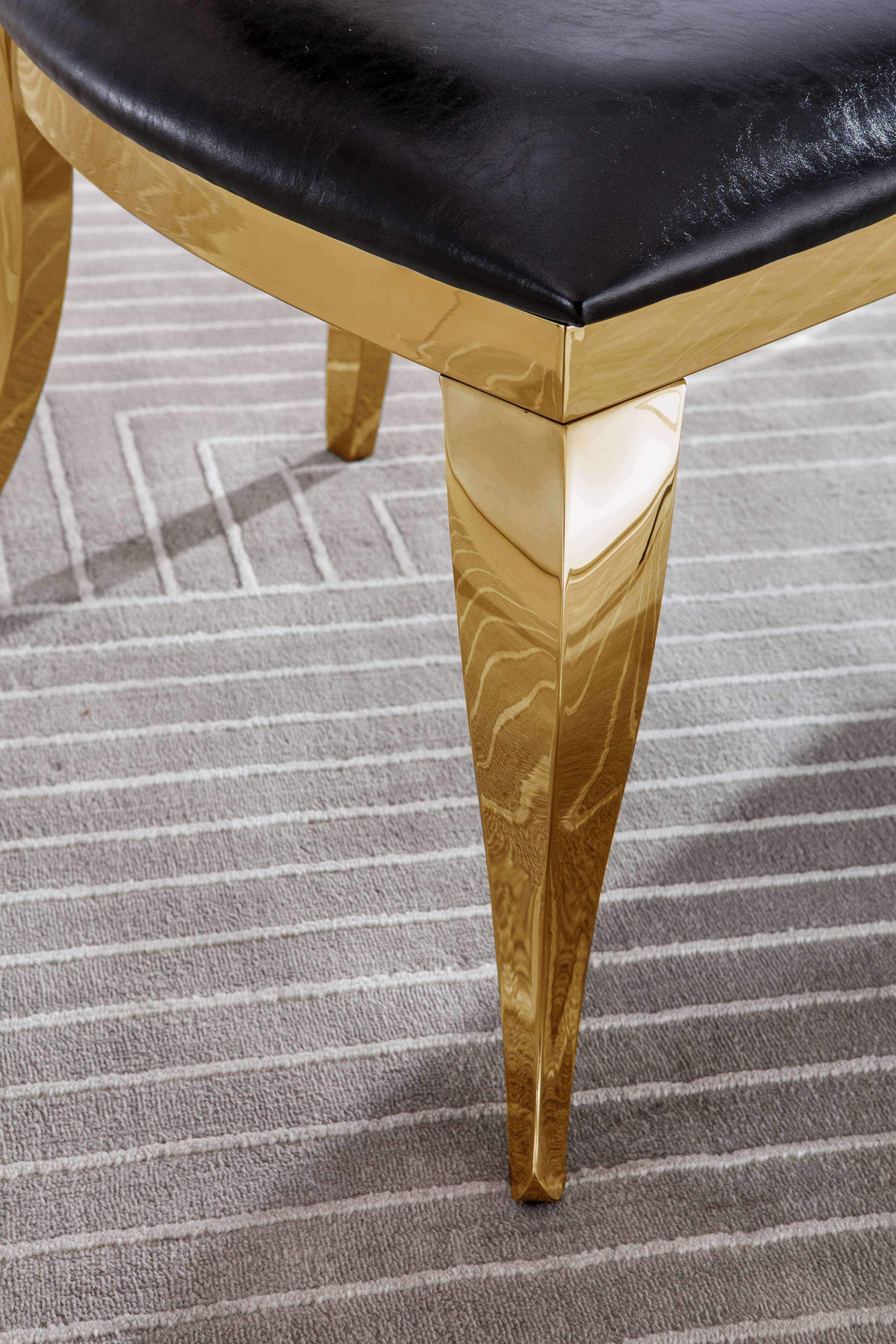 Set of 2 Leatherette Dining Chair