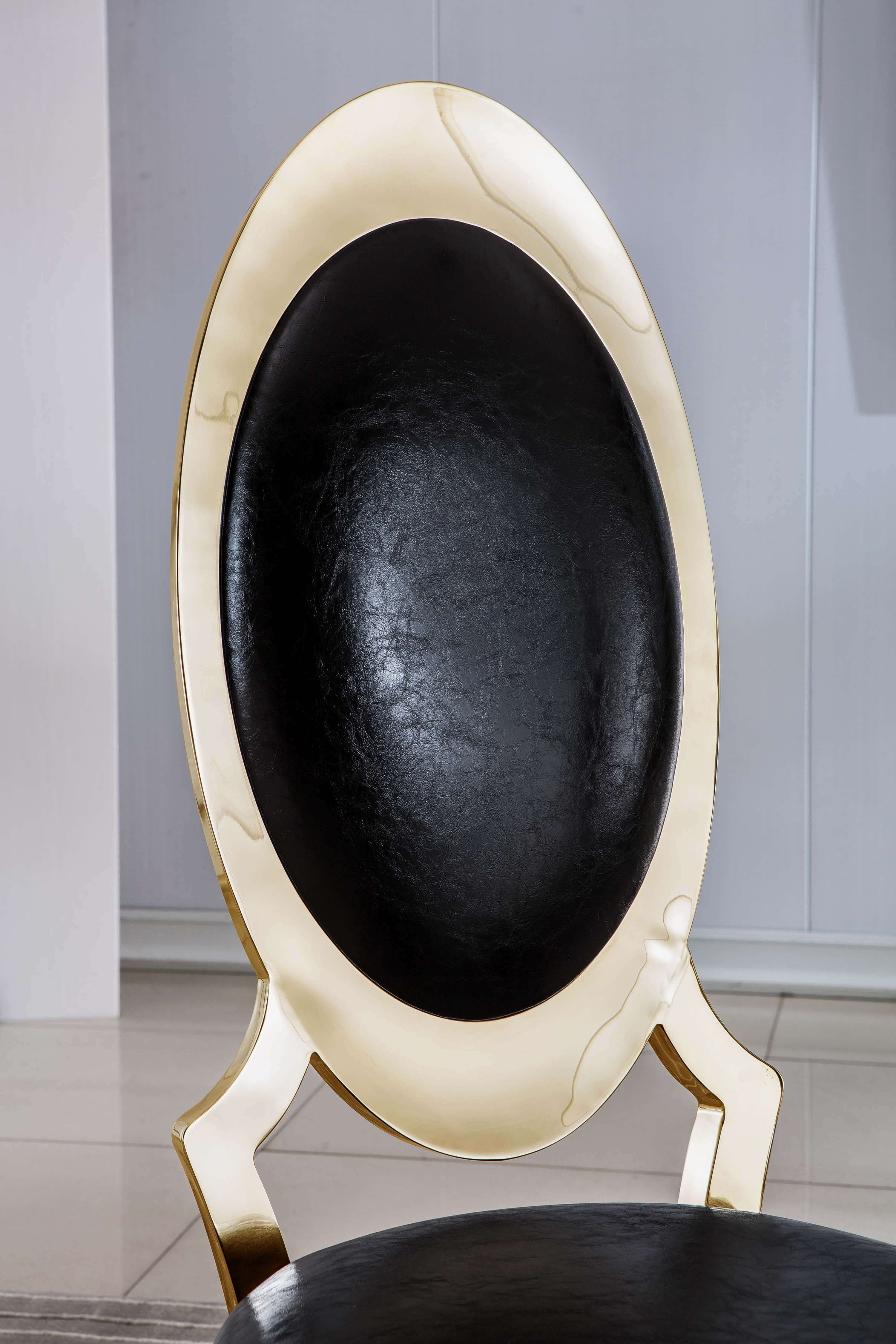 Set of 2 Leatherette Dining Chair