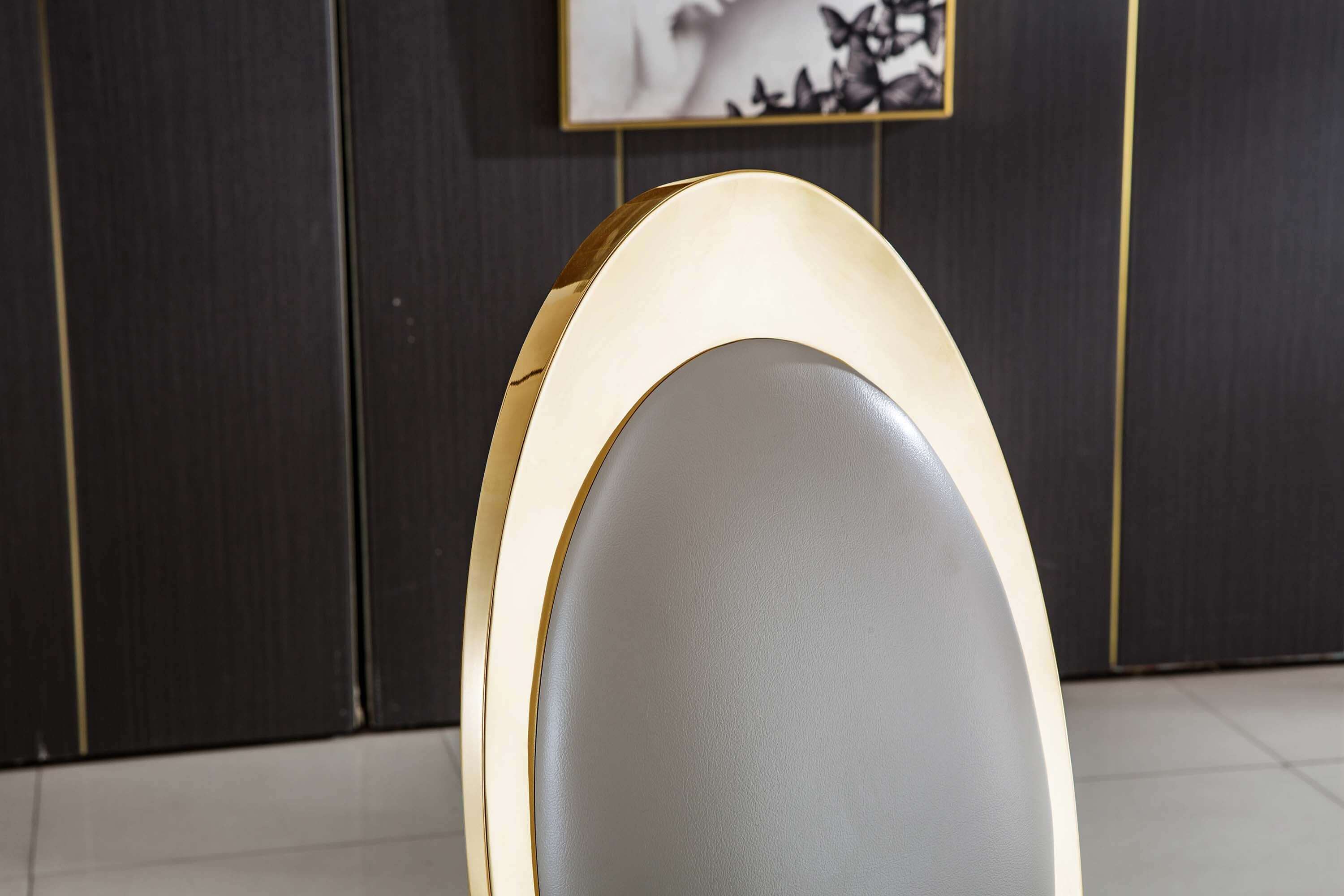 Set of 2 Leatherette Dining Chair