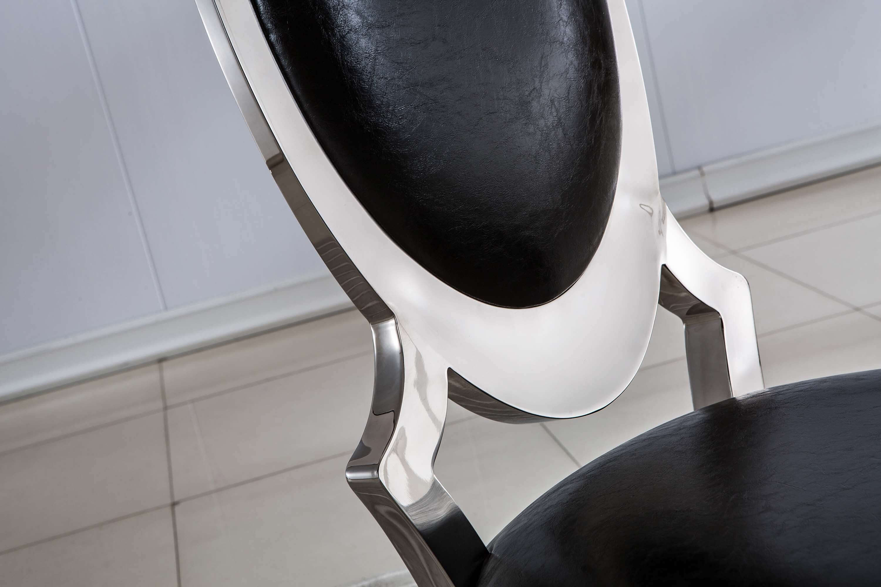 Set of 2 Leatherette Dining Chair