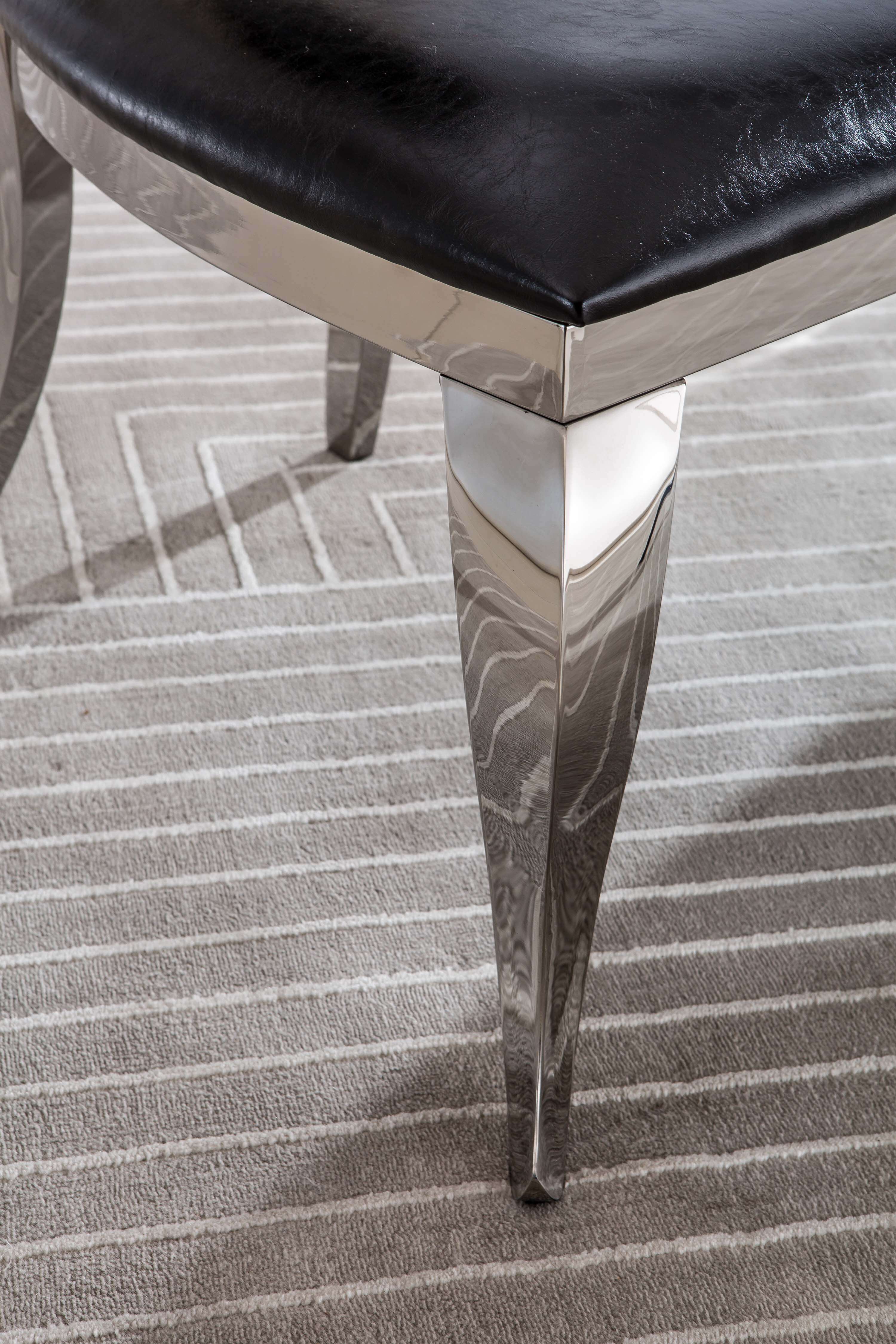 Set of 2 Leatherette Dining Chair