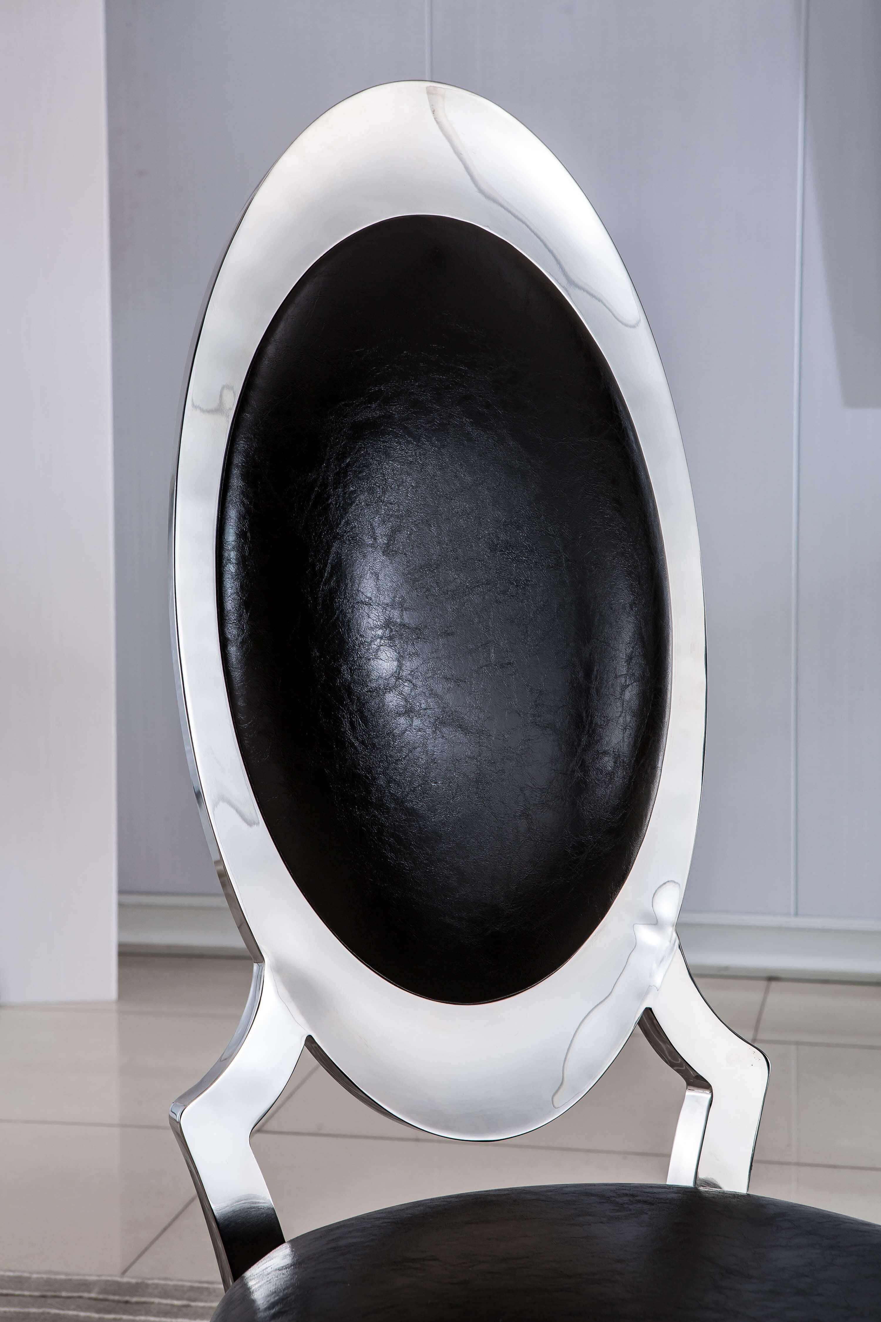 Set of 2 Leatherette Dining Chair