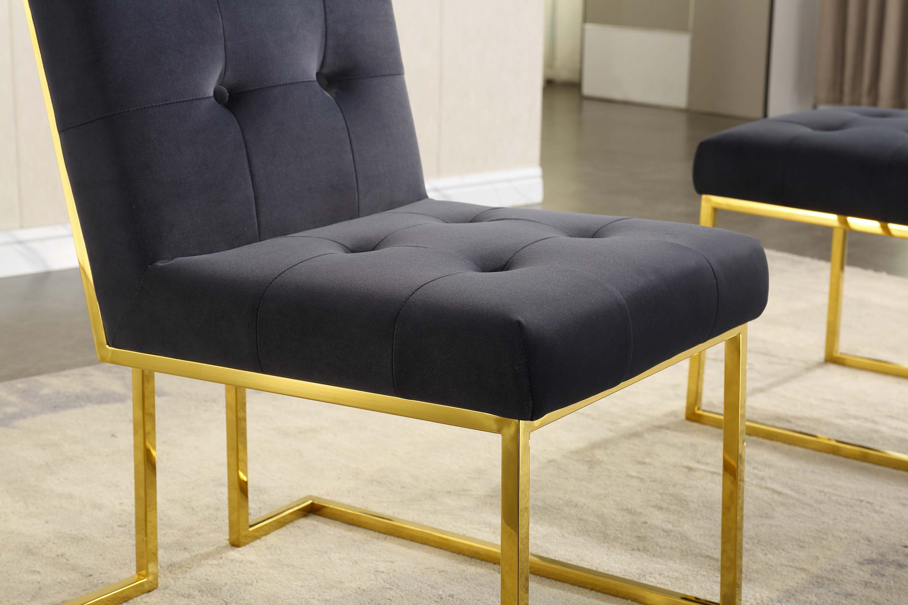 Set of 2 Velvet Dining Chair