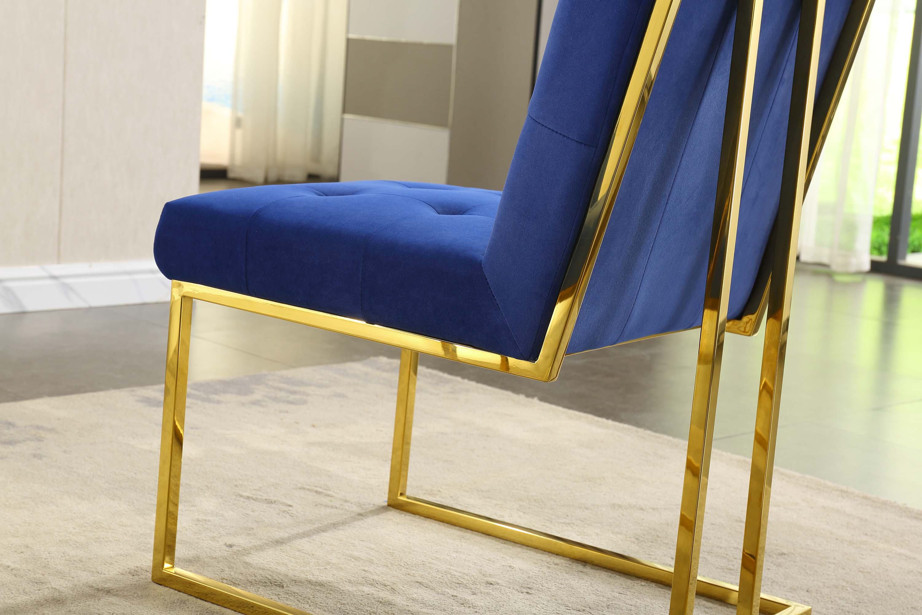 Set of 2 Velvet Dining Chair