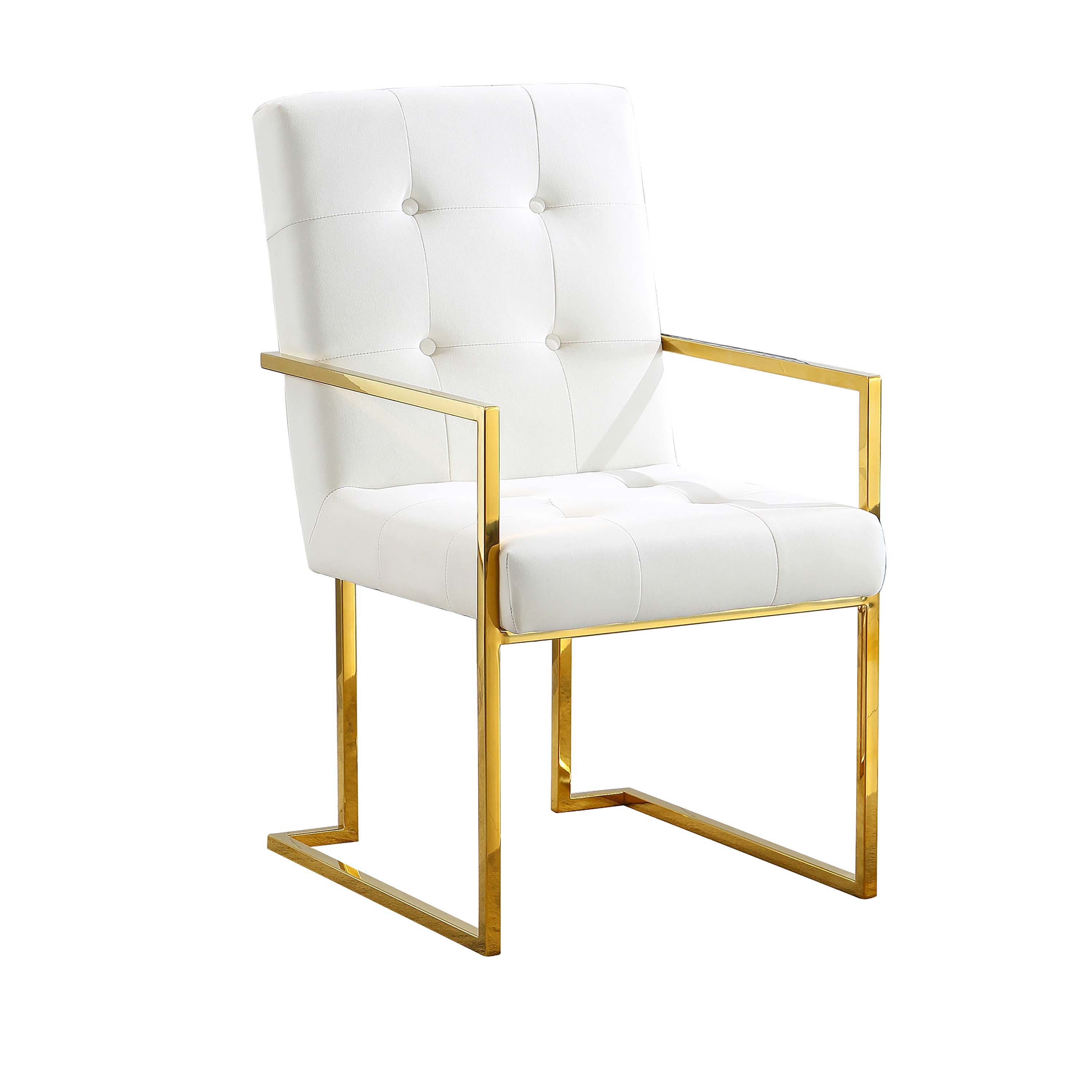 Luxurious Dining Chair with Stainless Steel