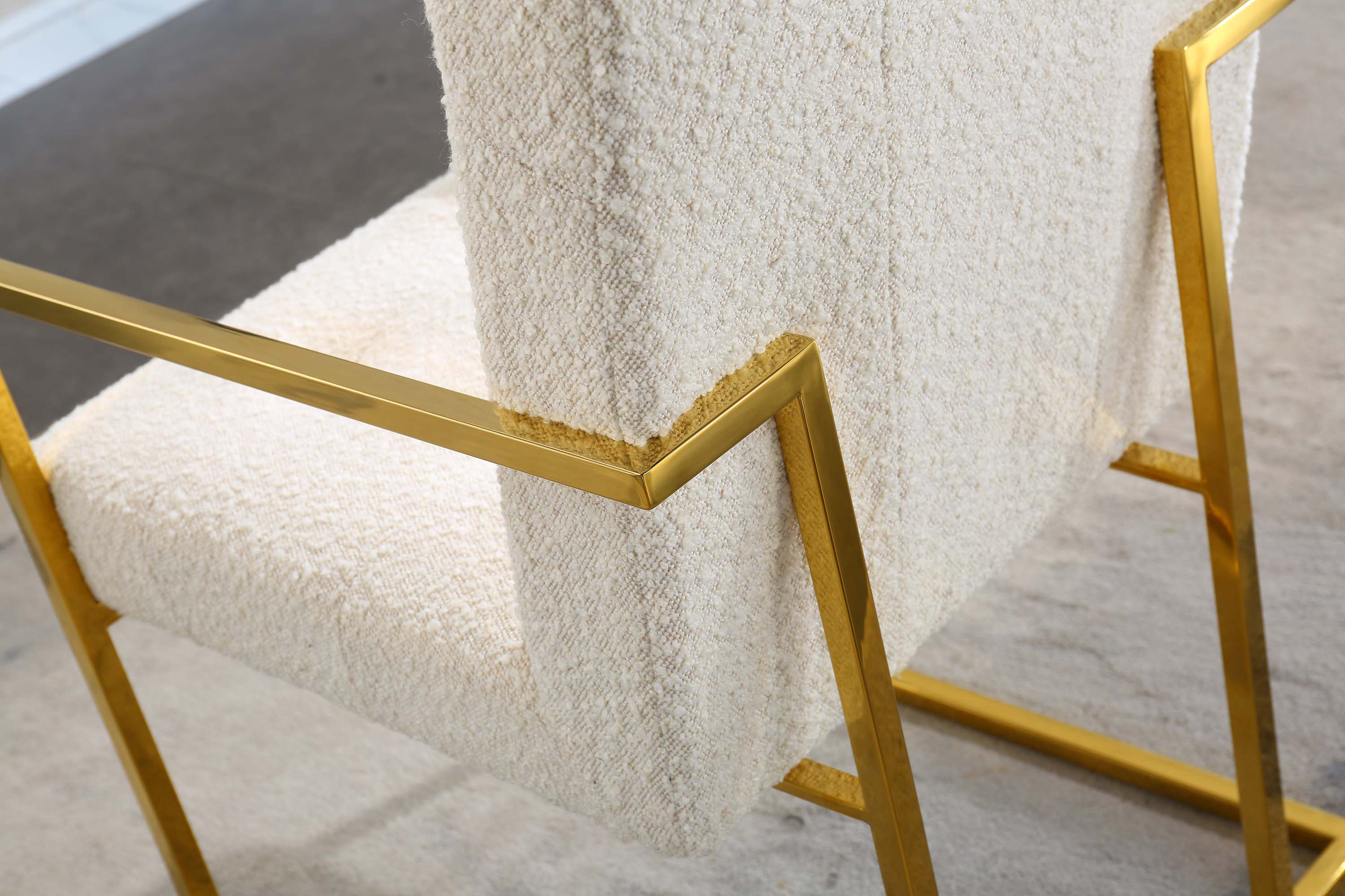 Luxurious Dining Chair with Stainless Steel