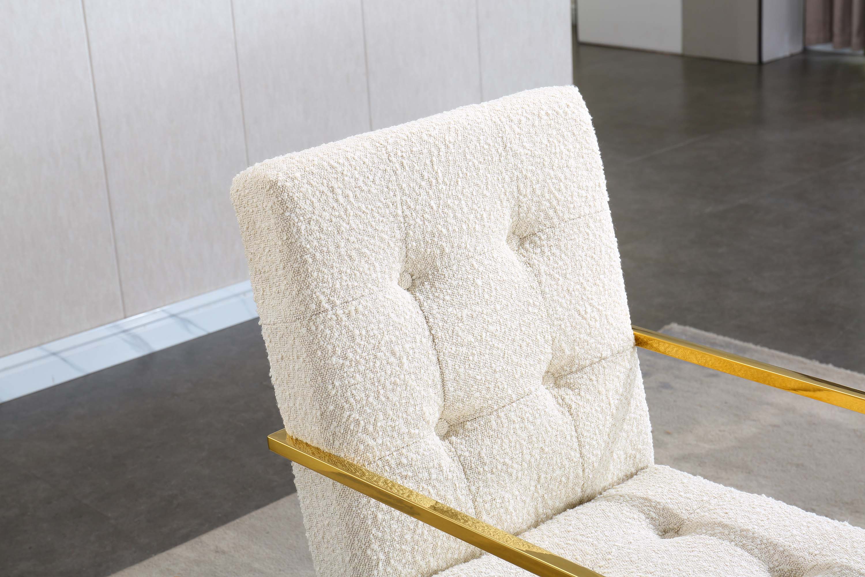 Luxurious Dining Chair with Stainless Steel