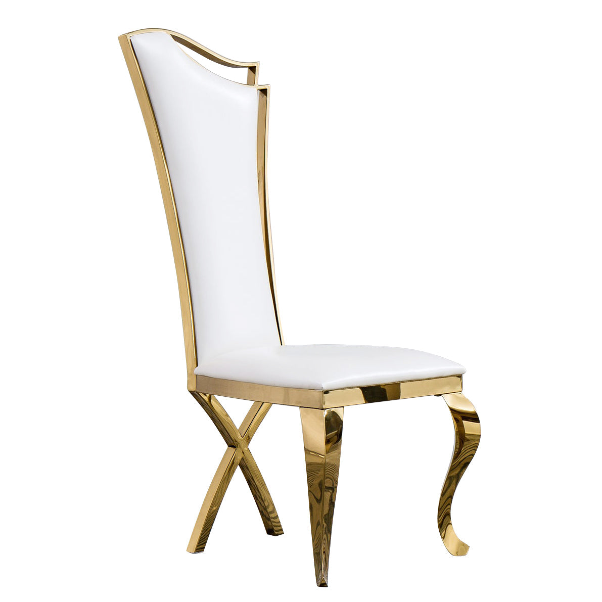 Elegant Velvet & Leatherette Dining Chair Set of 2