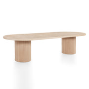 Oak Veneer Transformer Dining Table