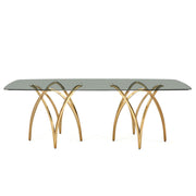 GLASS TOP DINING TABLE