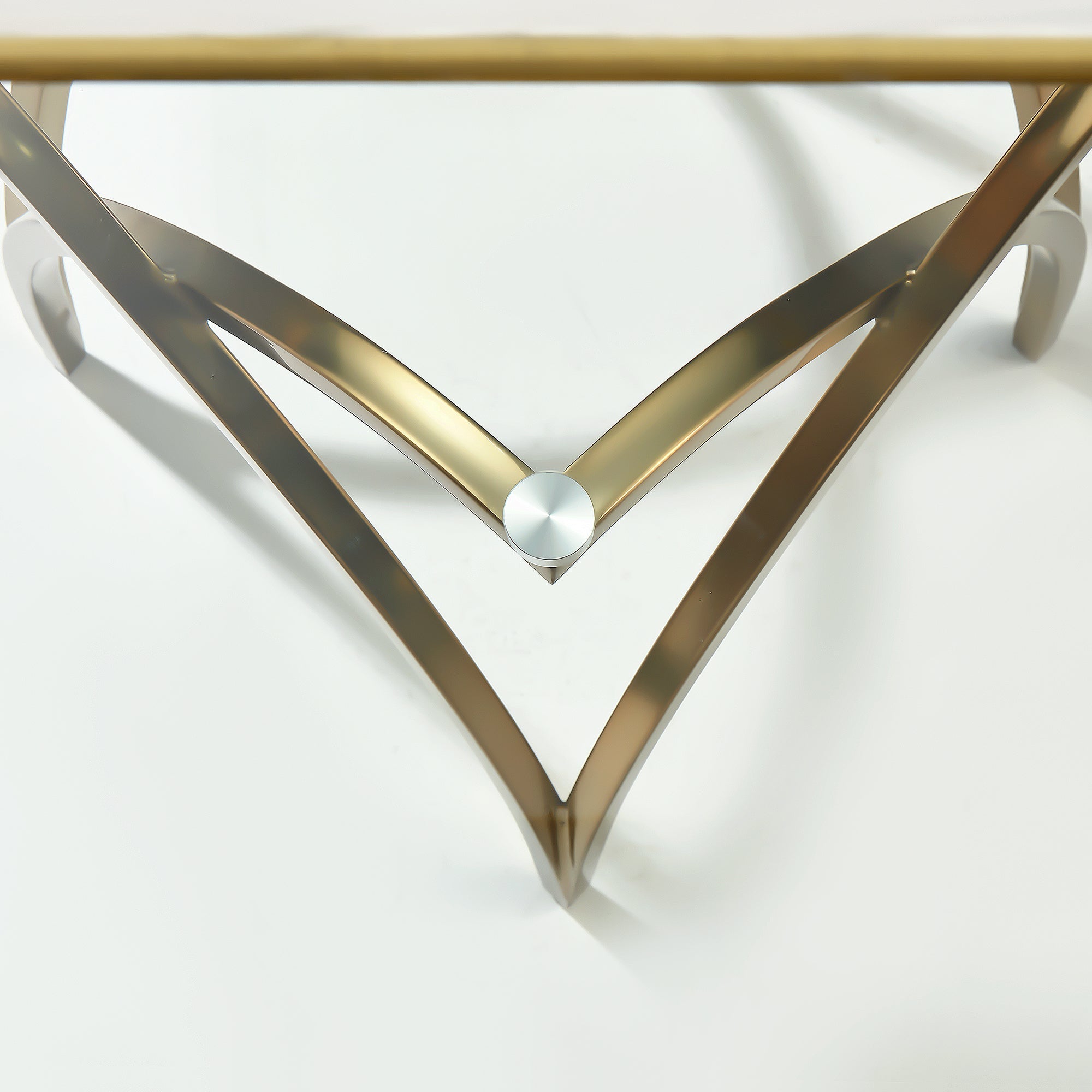 GLASS TOP DINING TABLE