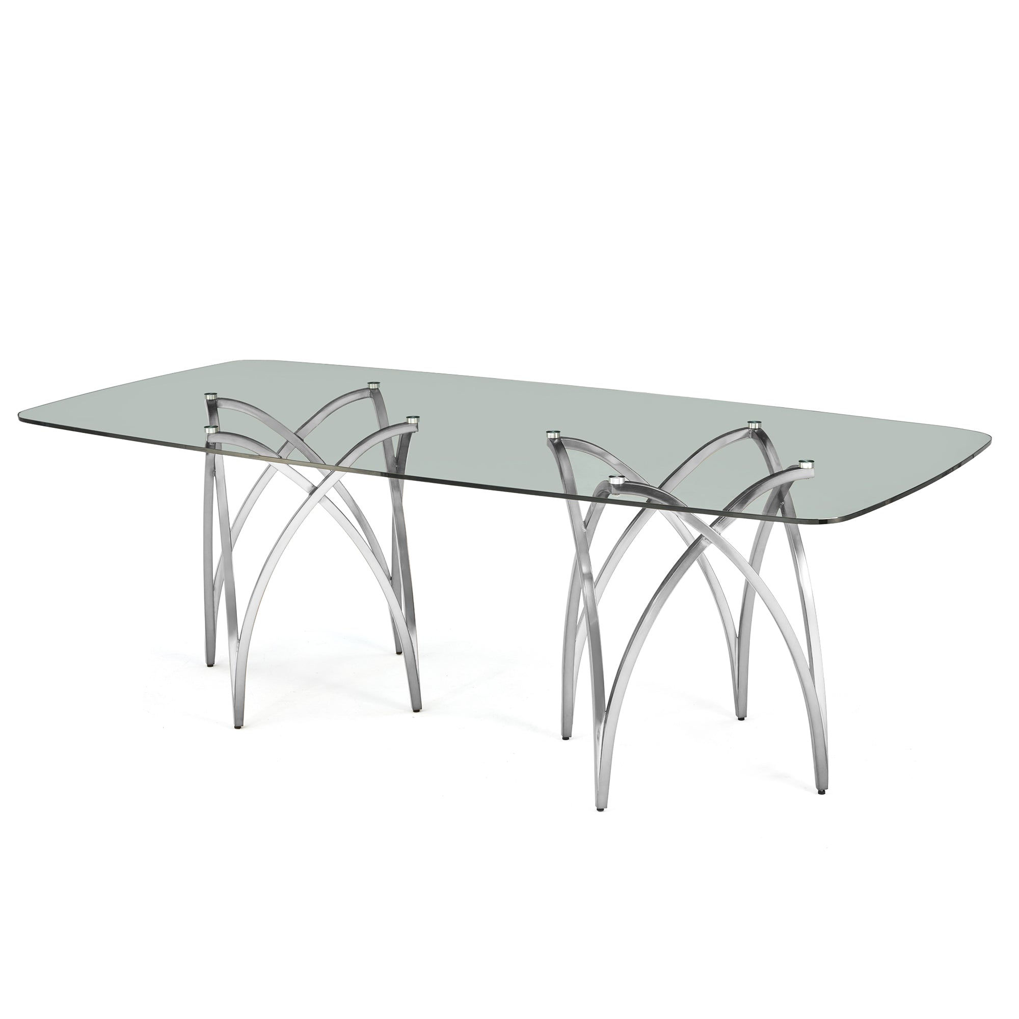 GLASS TOP DINING TABLE