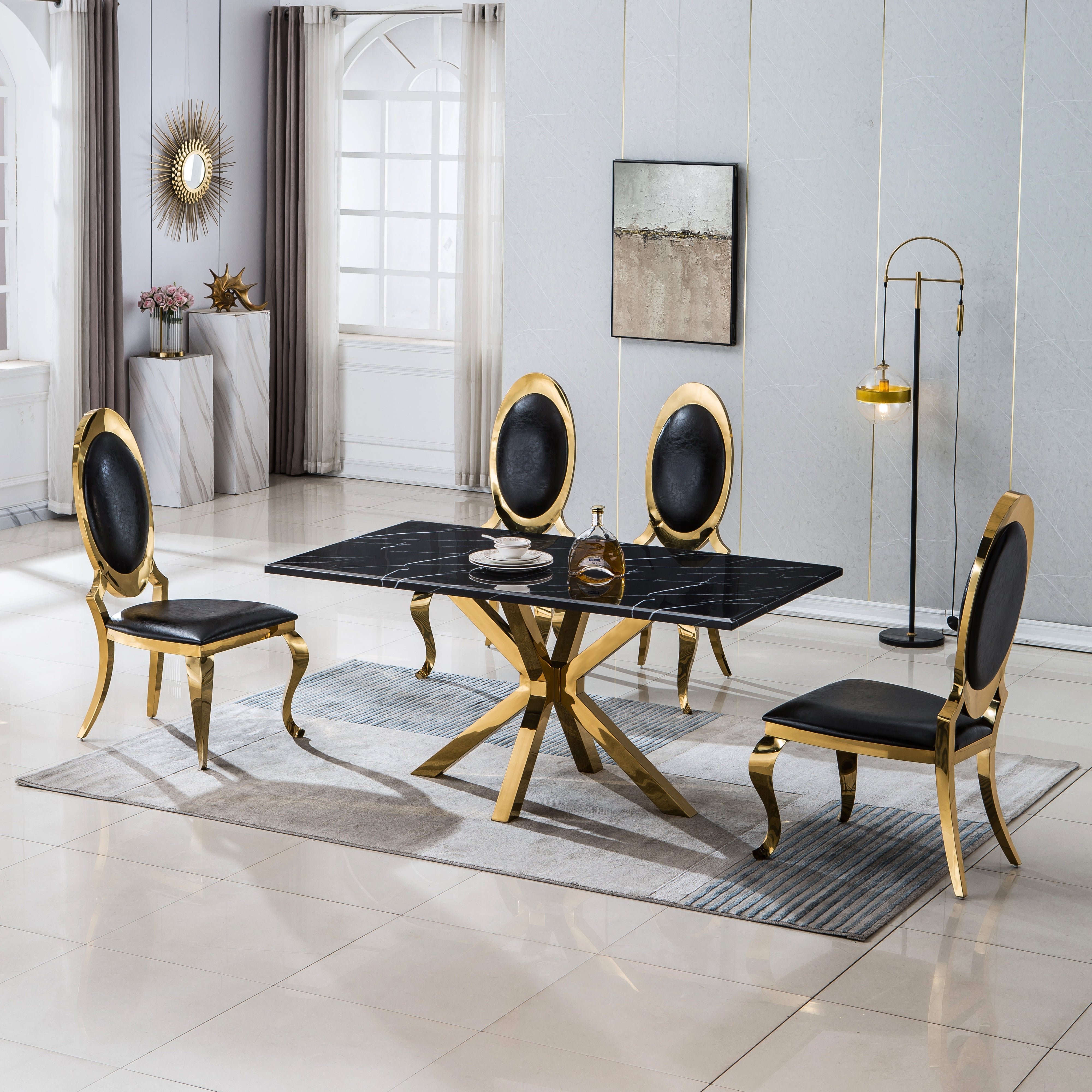 Elegant Rectangular Dining Table