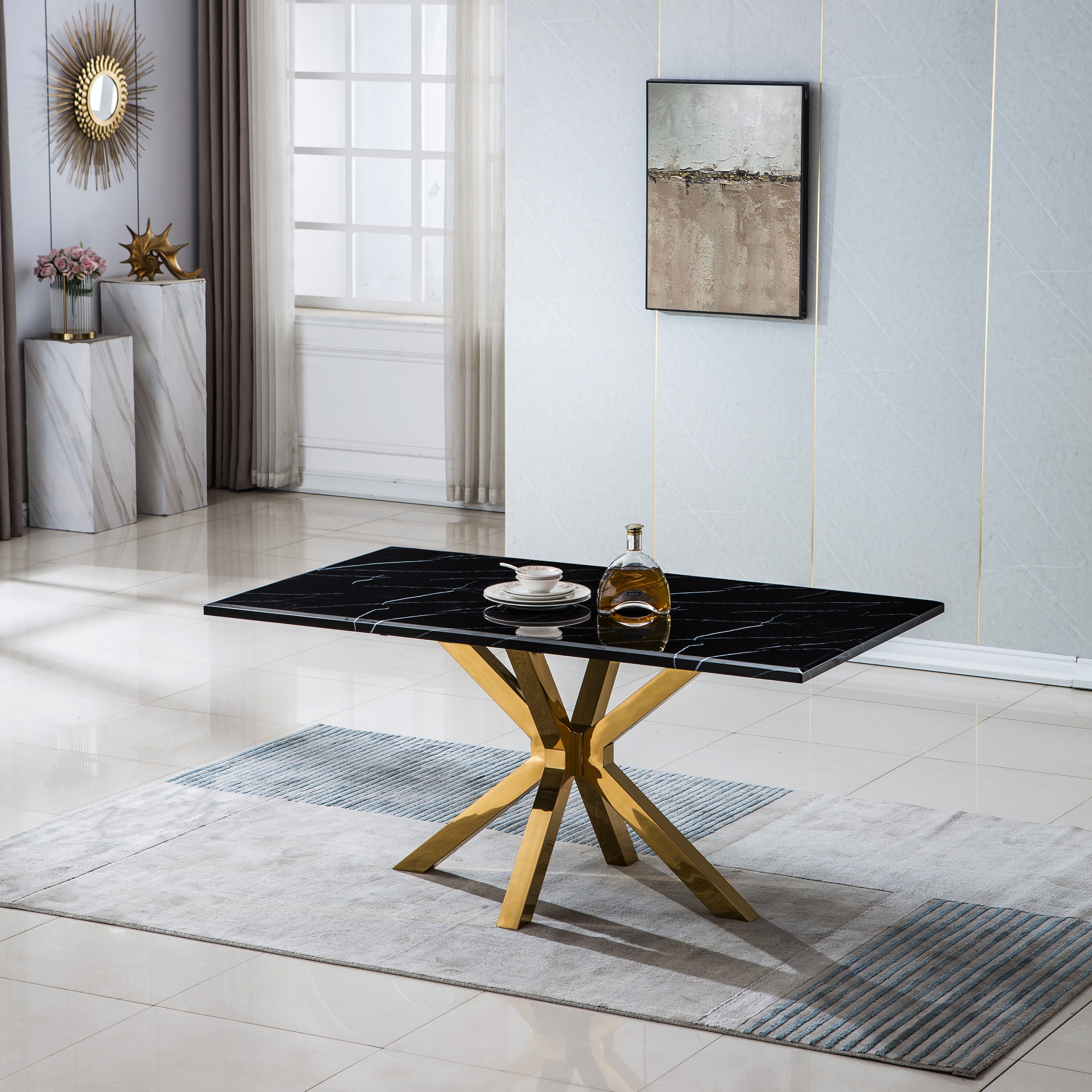 Elegant Rectangular Dining Table