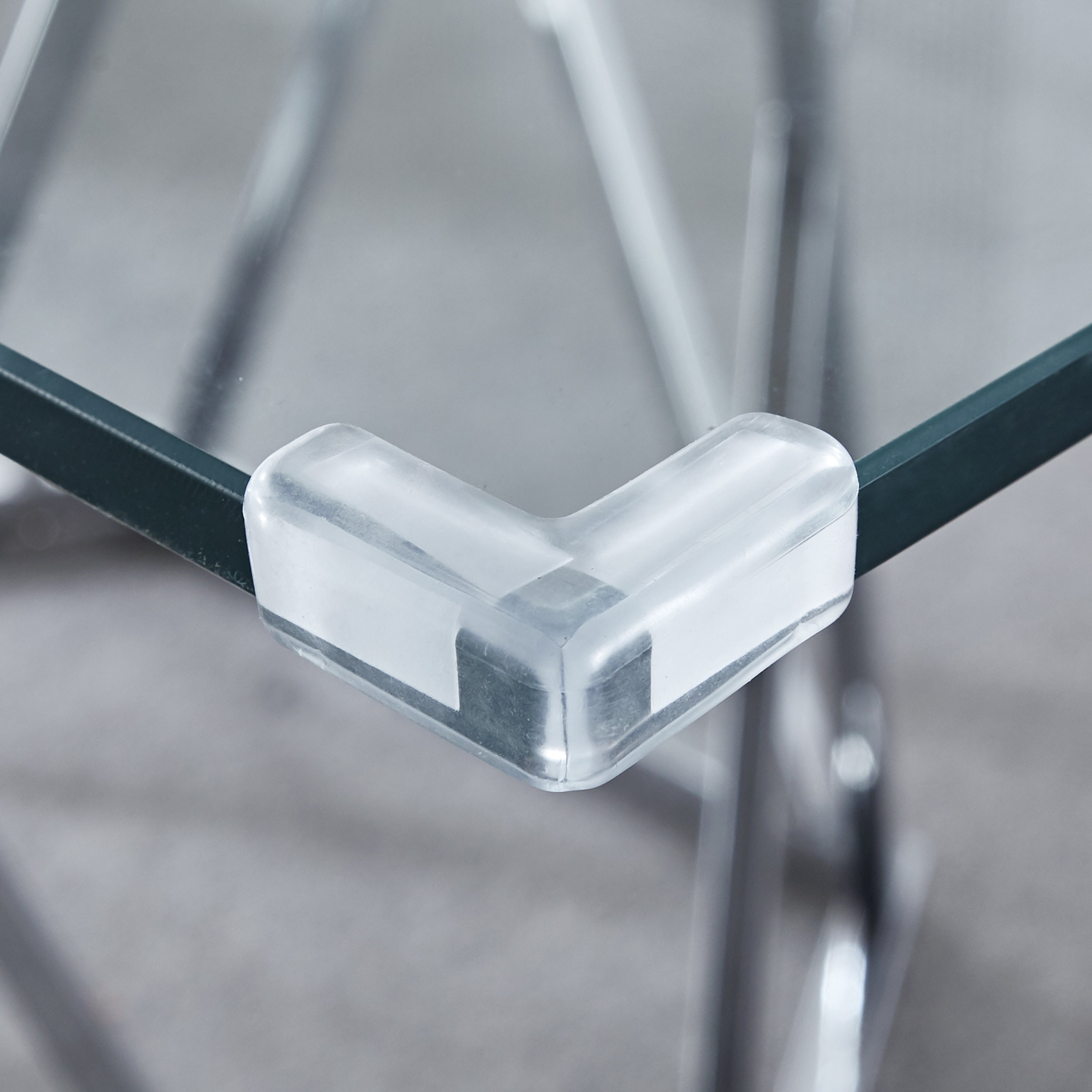 Modern Glass Top Rectangular Dining Table