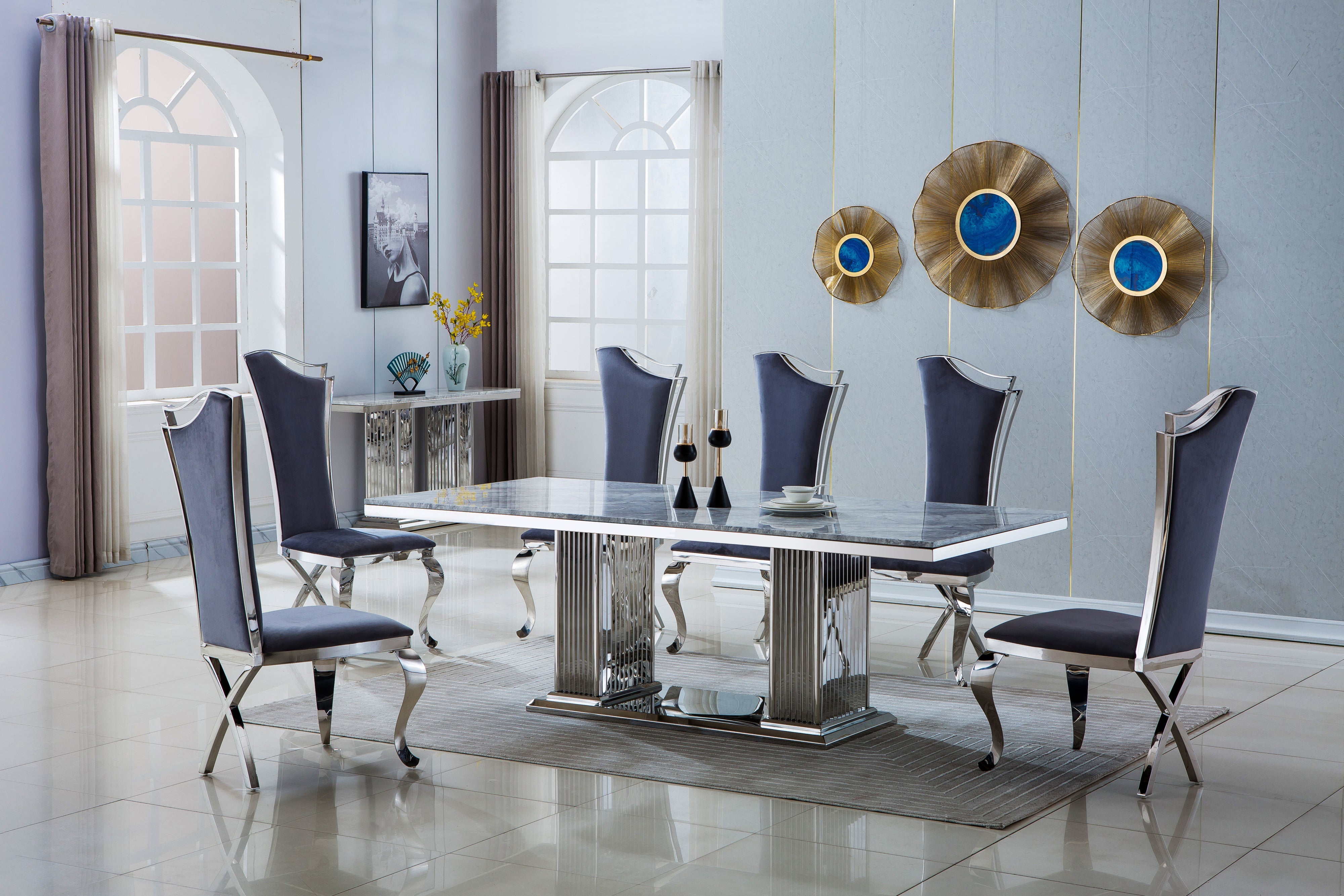 Elegant Rectangular Dining Table
