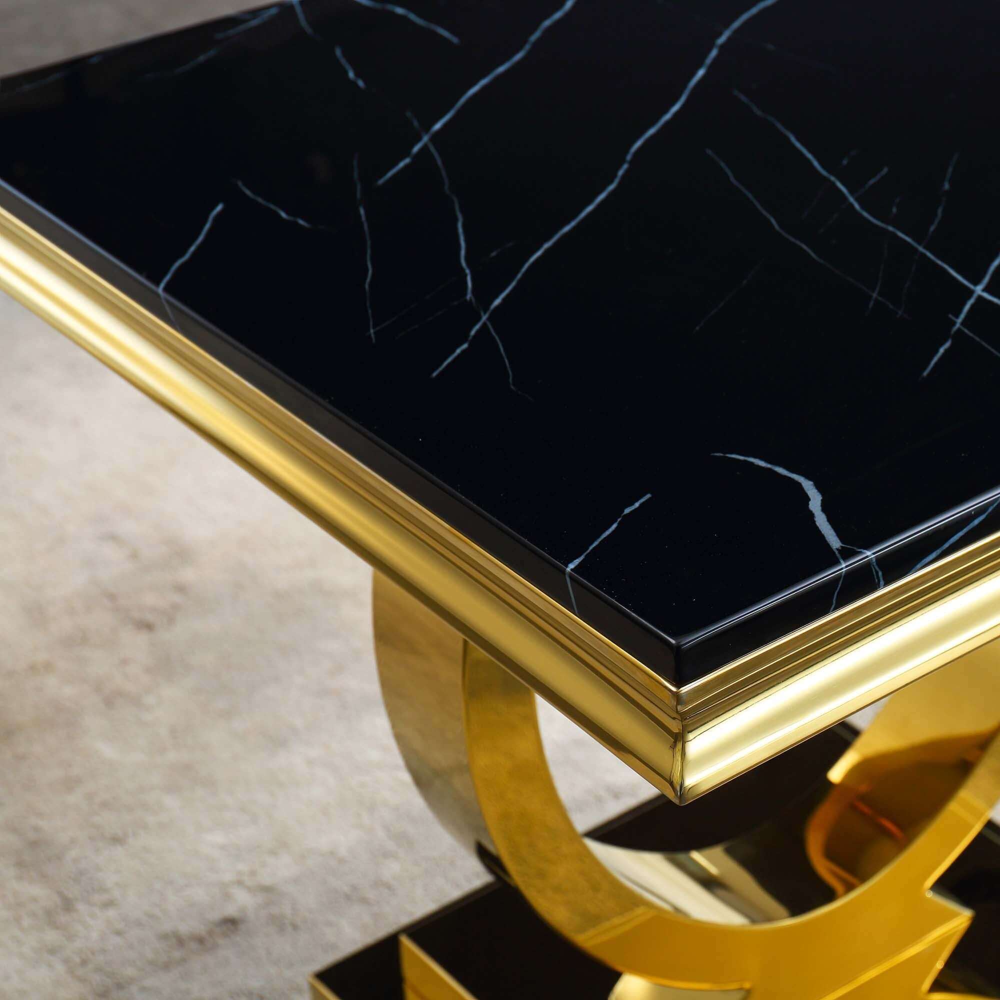 Solid Marble End Table