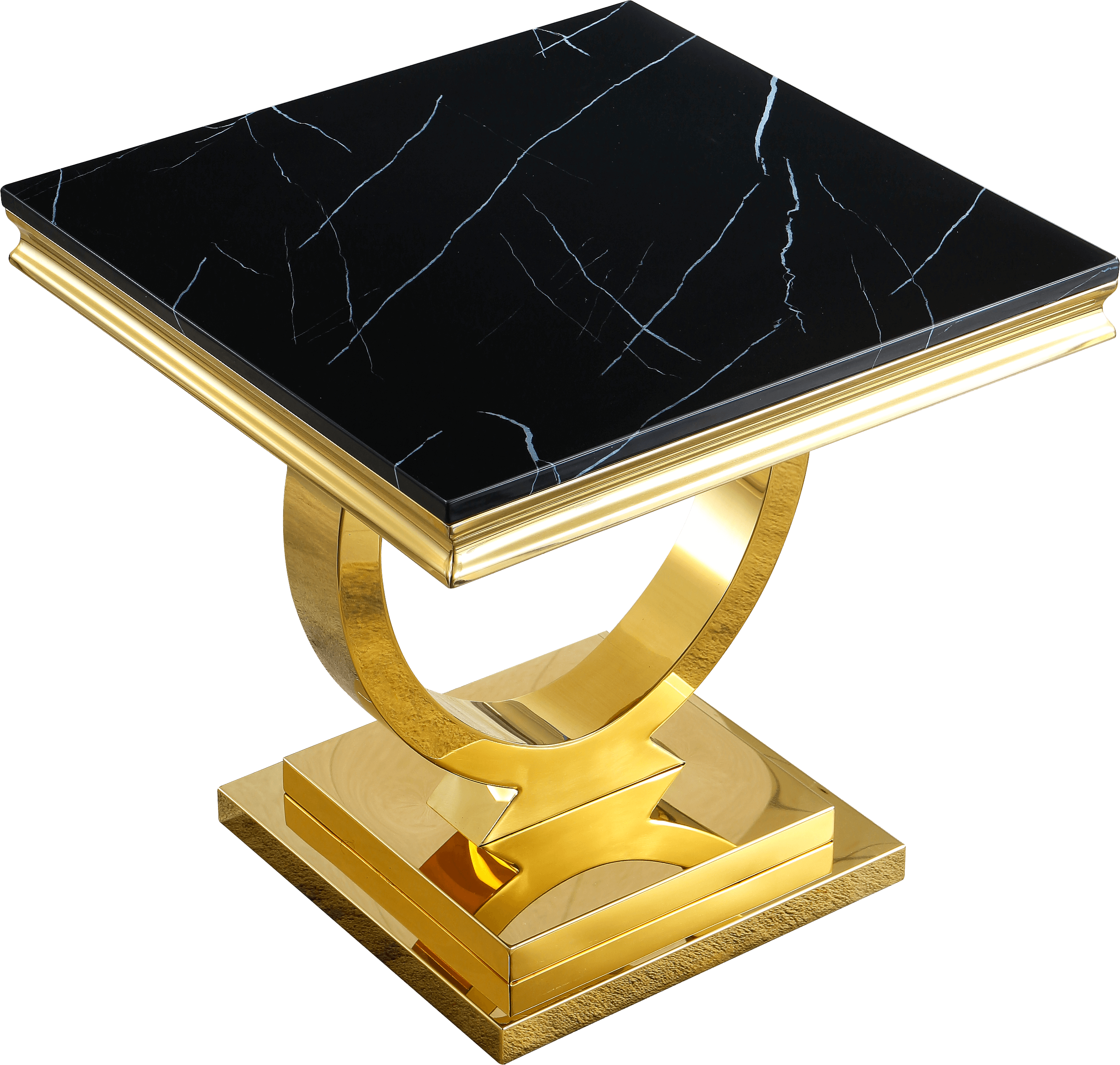 Solid Marble End Table