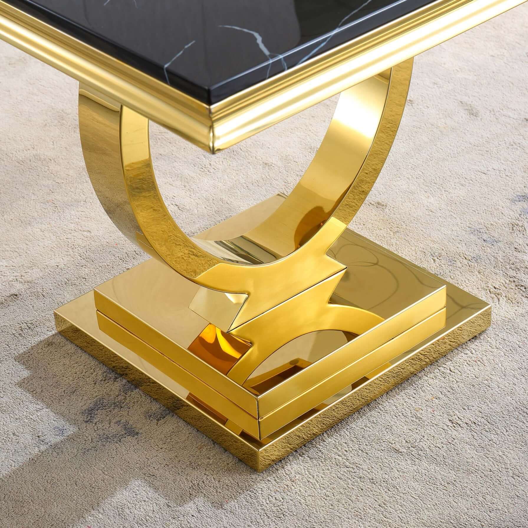 Solid Marble End Table