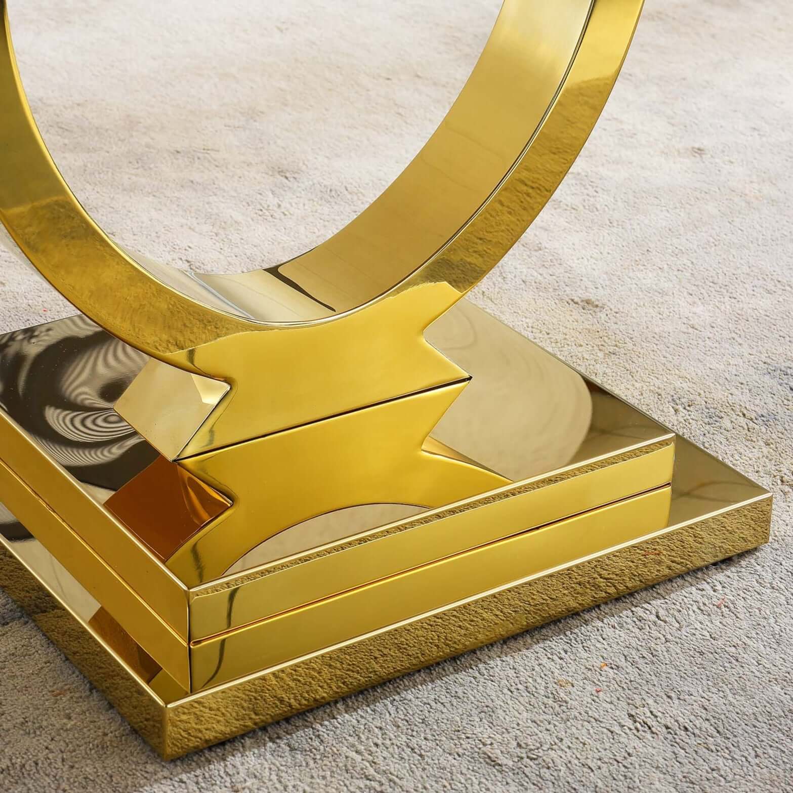 Solid Marble End Table