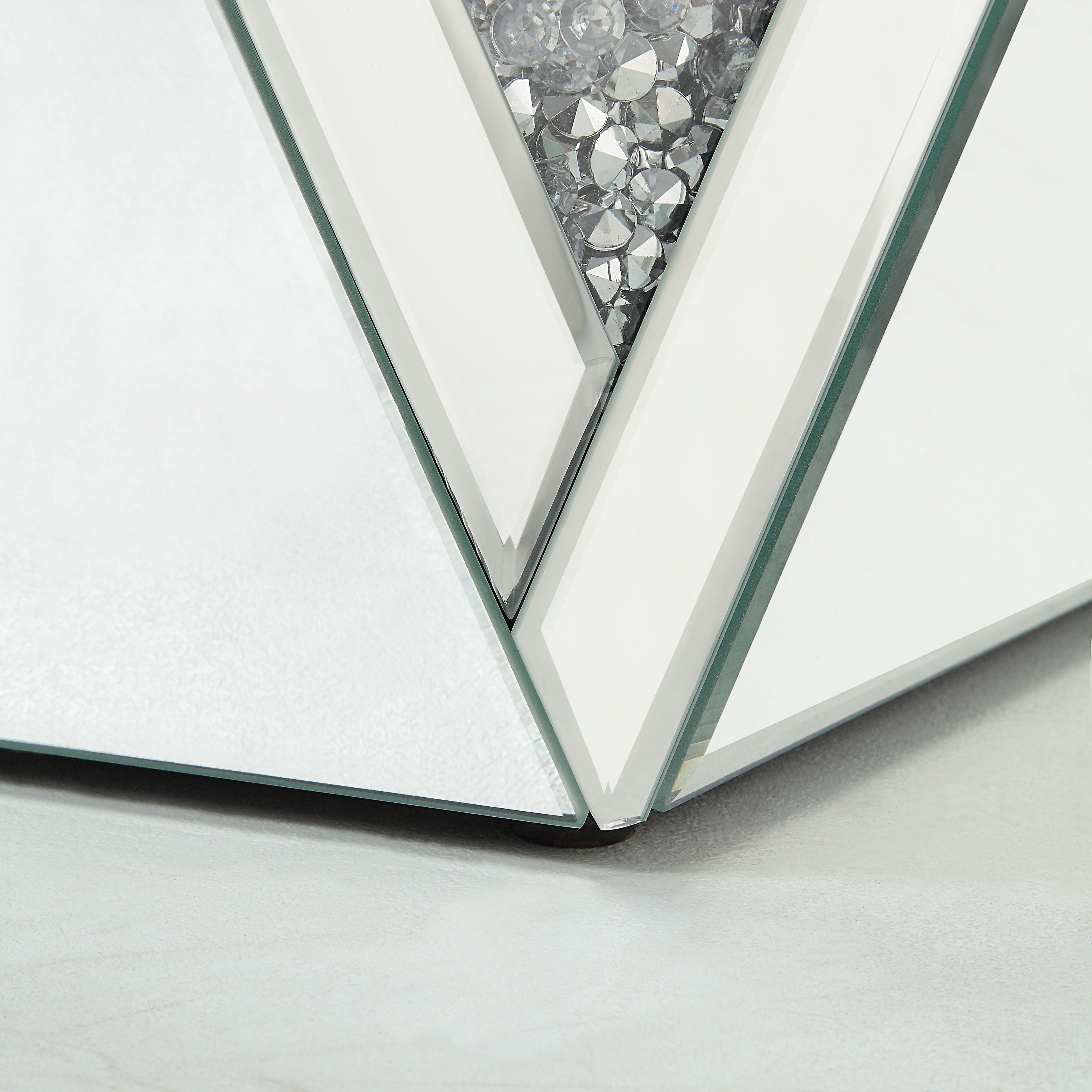 MIRROR TOP END TABLE