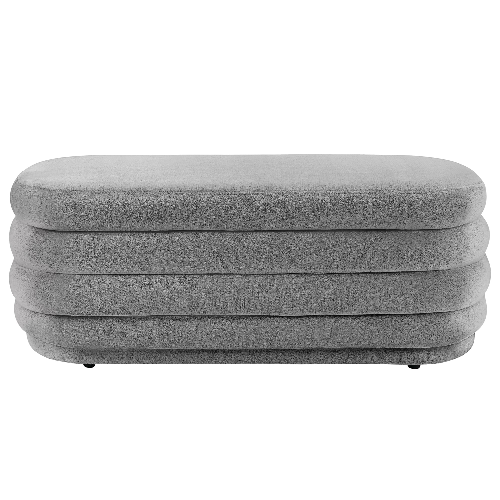 Fabric Storage Bench with Plastic Legs
