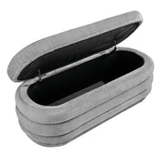 Fabric Storage Bench with Plastic Legs