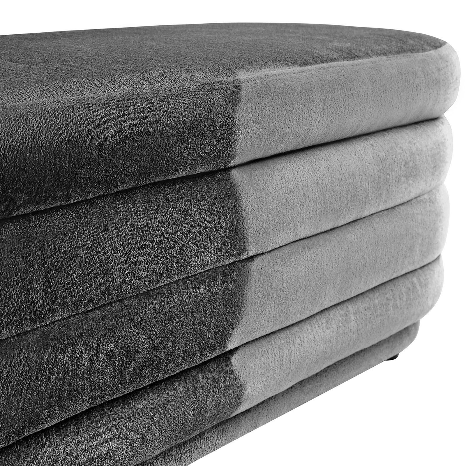 Fabric Storage Bench with Plastic Legs