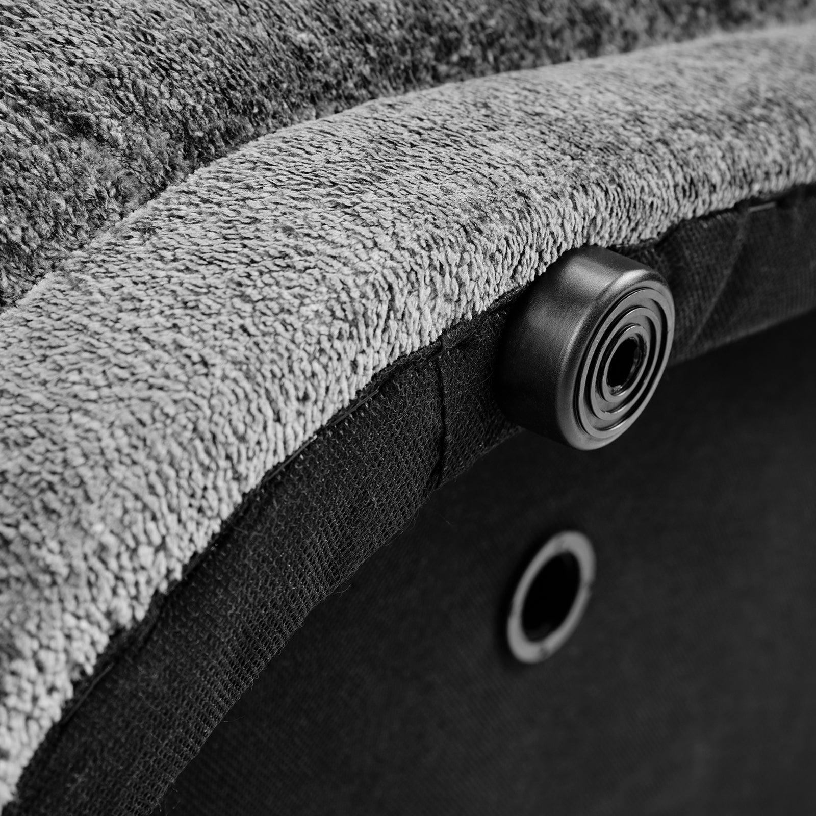 Fabric Storage Bench with Plastic Legs