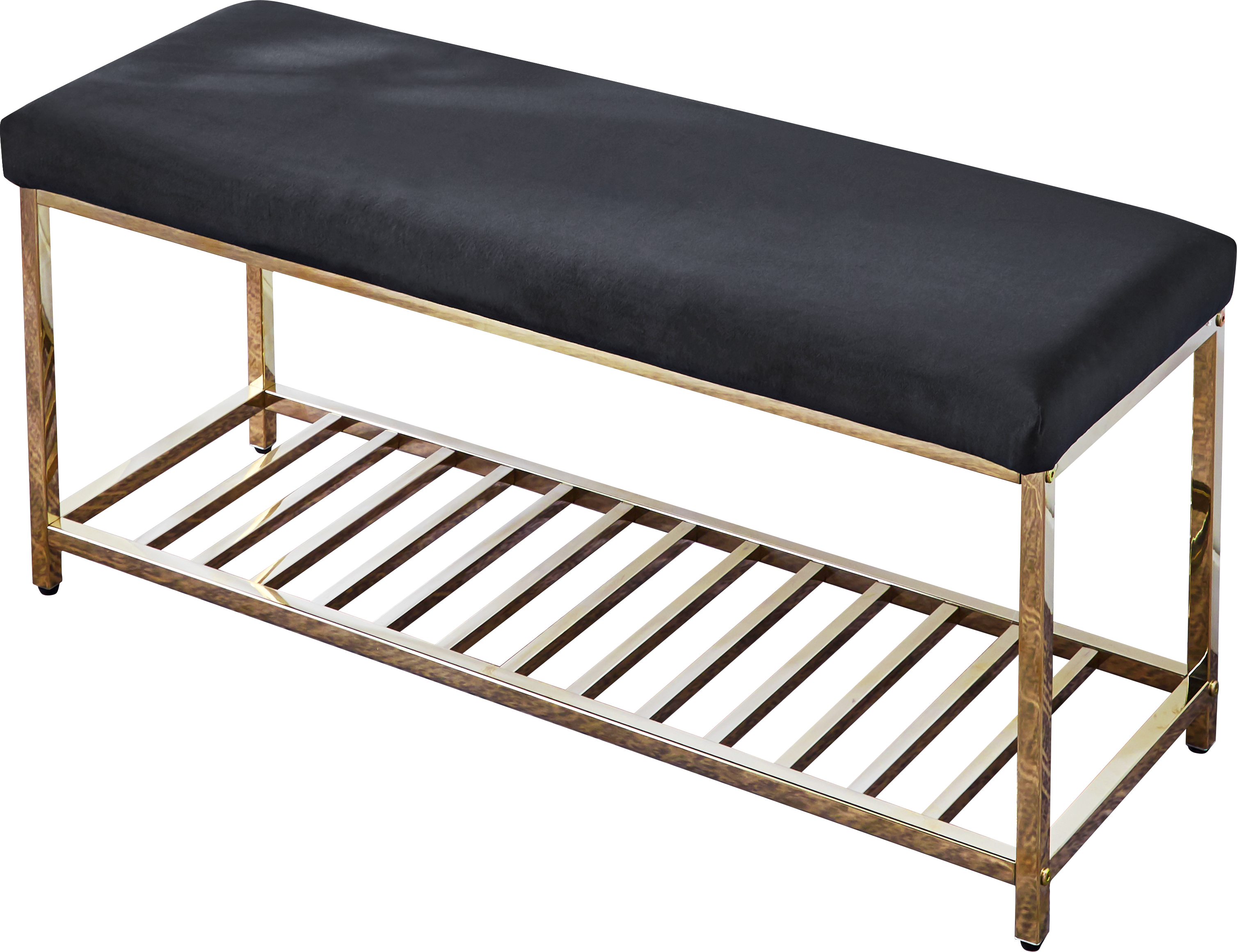 Elegant Bench with Stainless Steel Base