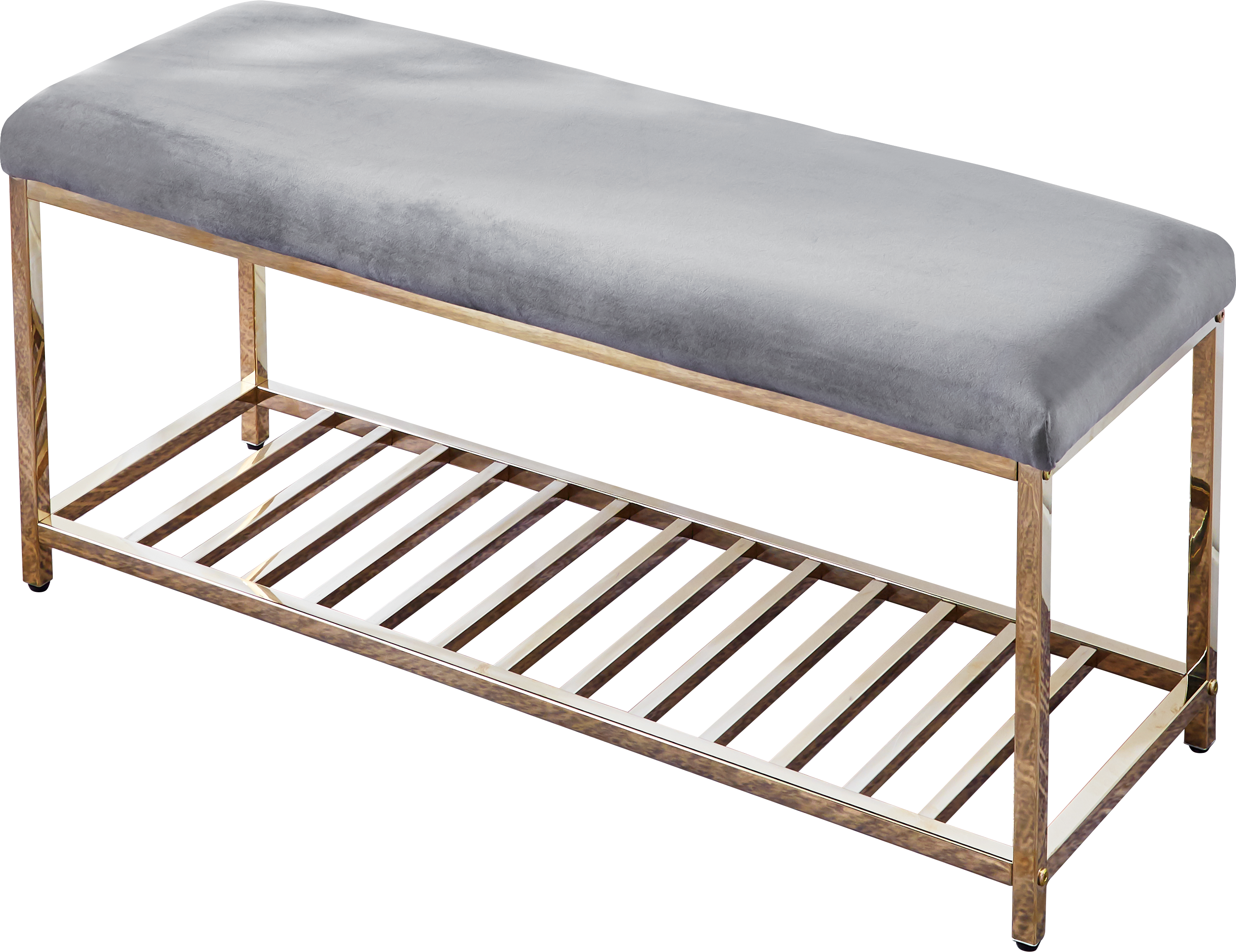 Elegant Bench with Stainless Steel Base