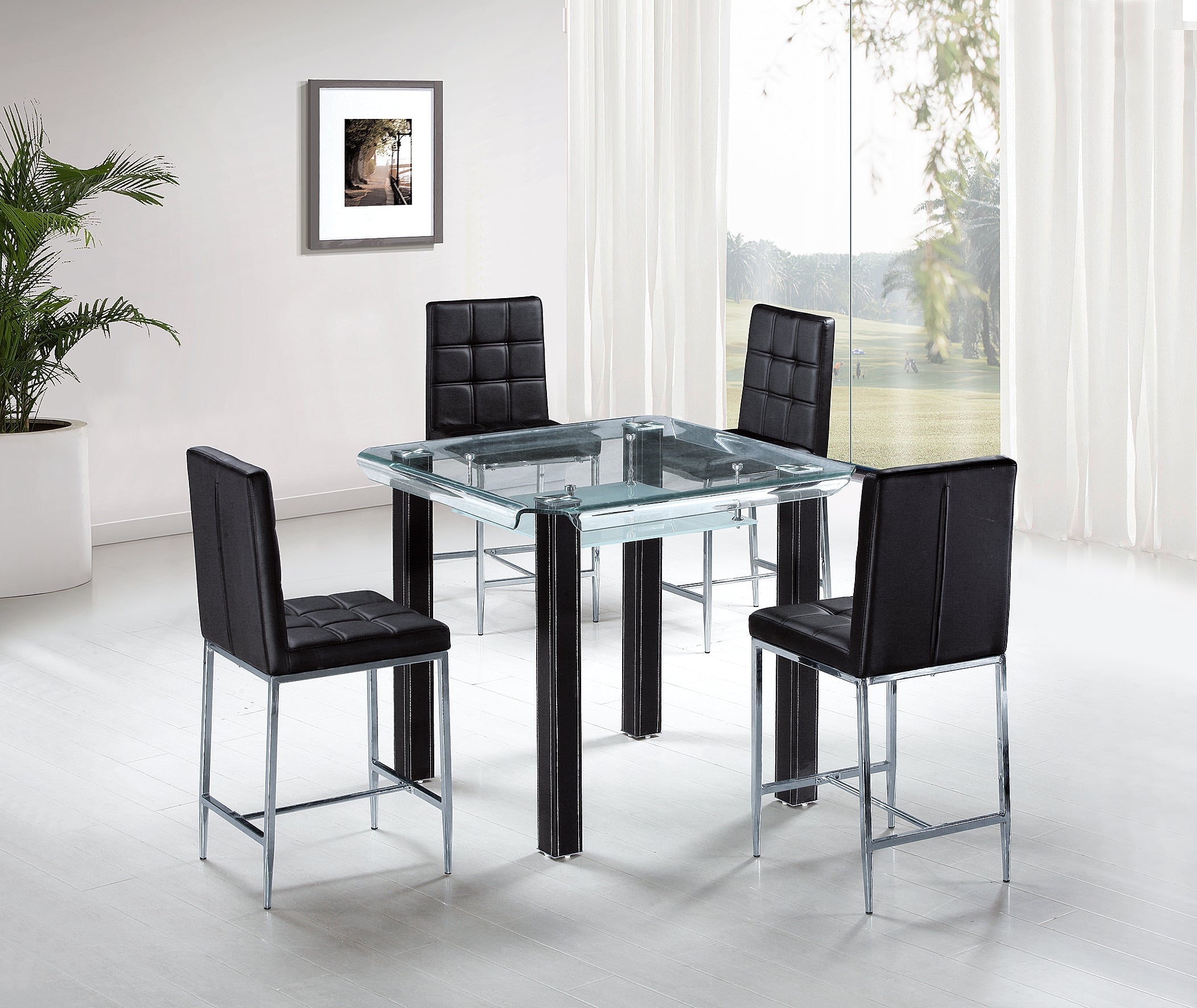 Square High Dining Table