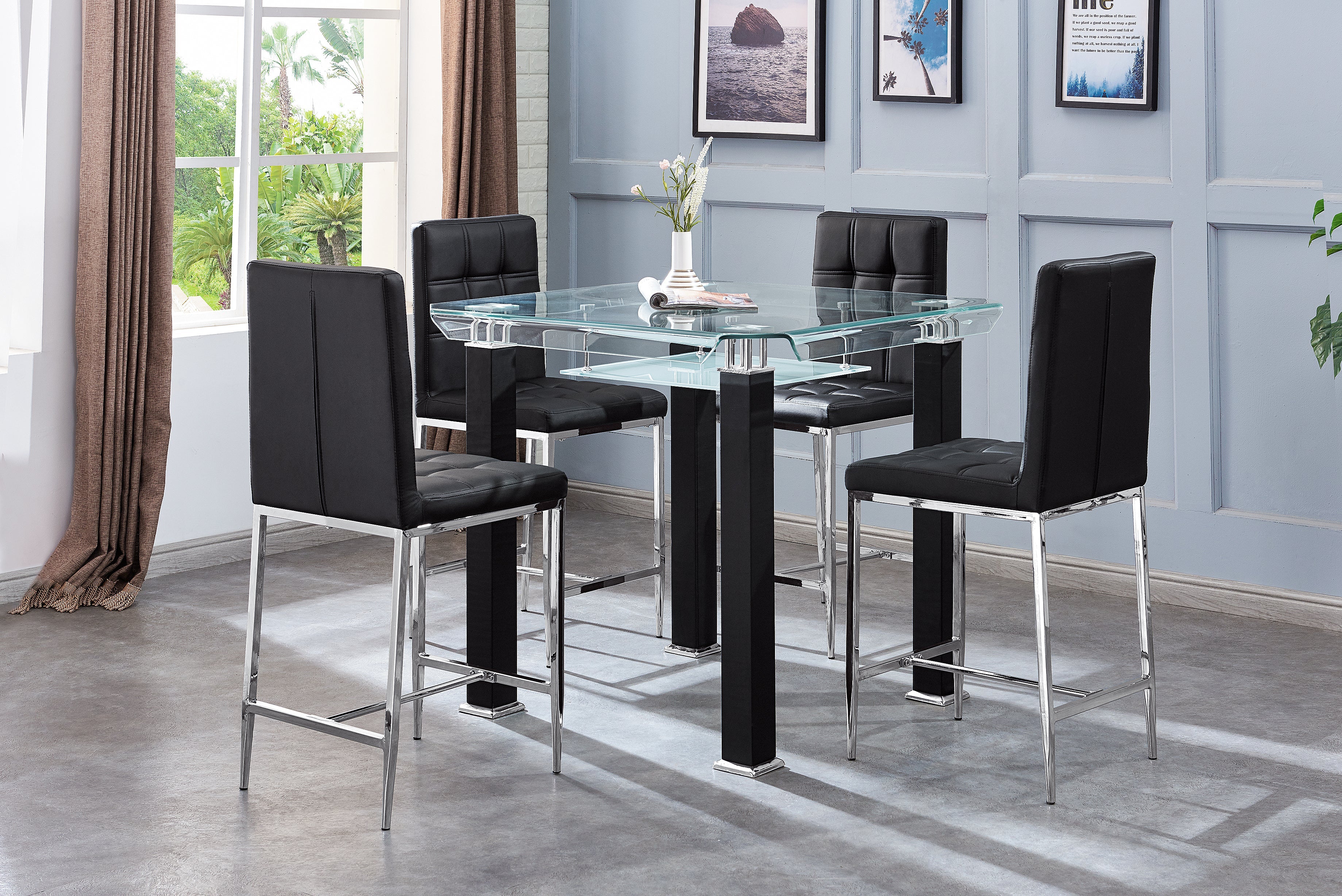 Square High Dining Table