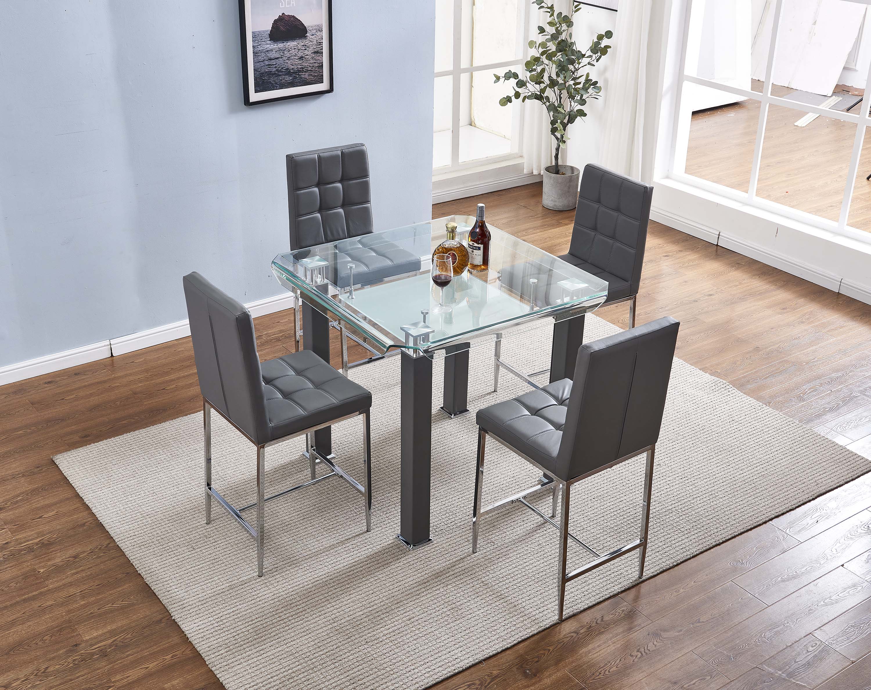 Square High Dining Table
