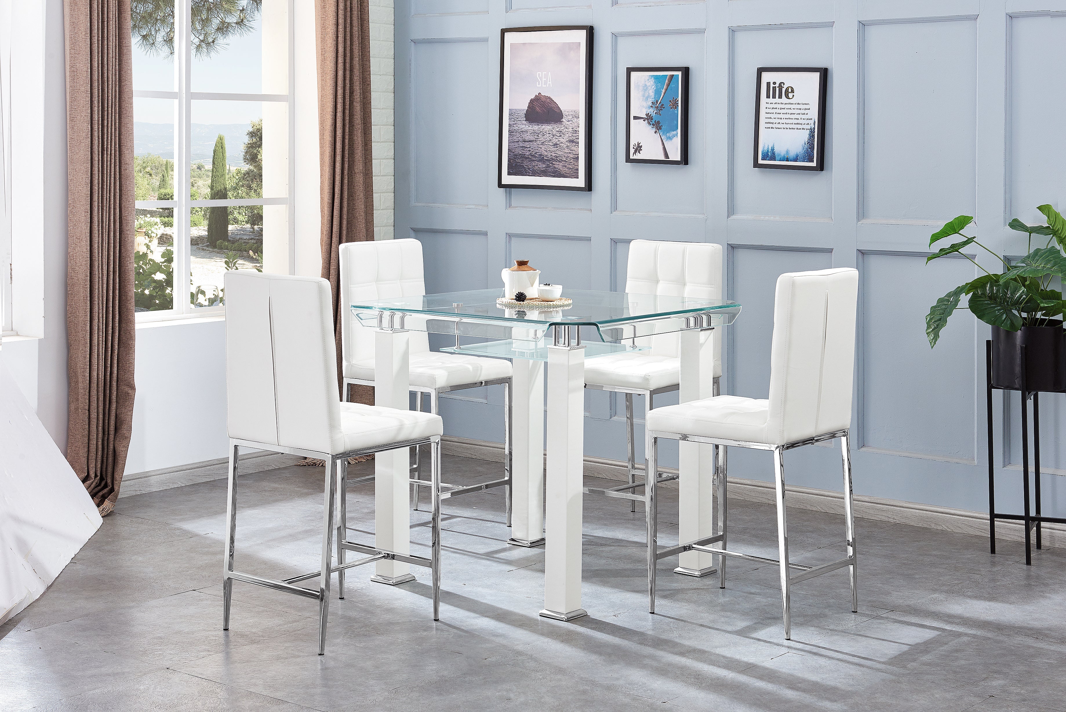 Square High Dining Table