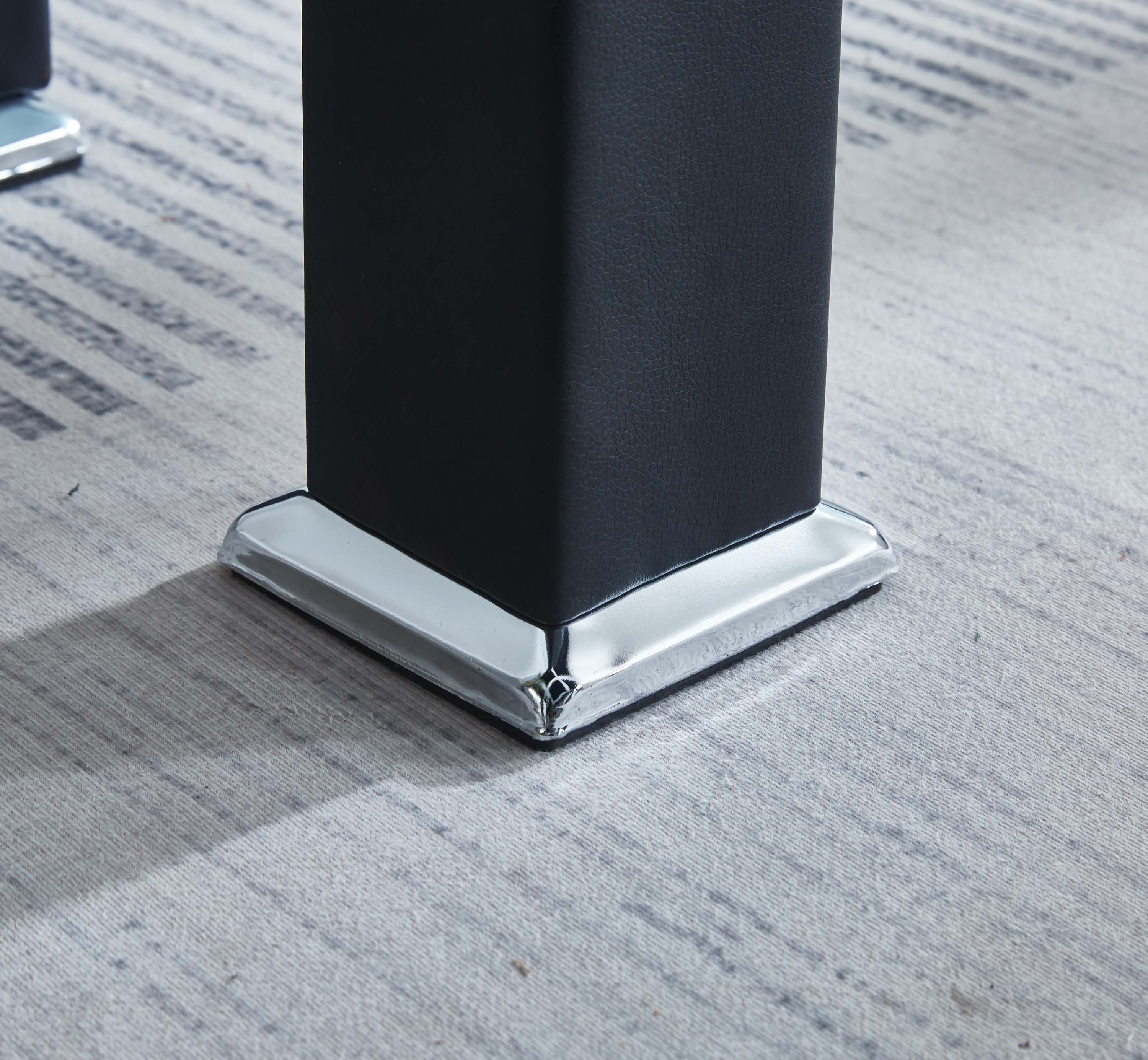 Modern Console Table with Tempered Glass