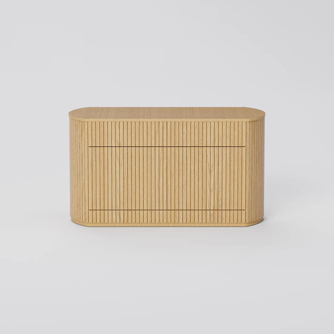 K001 OAK VENEER SIDE CABINET