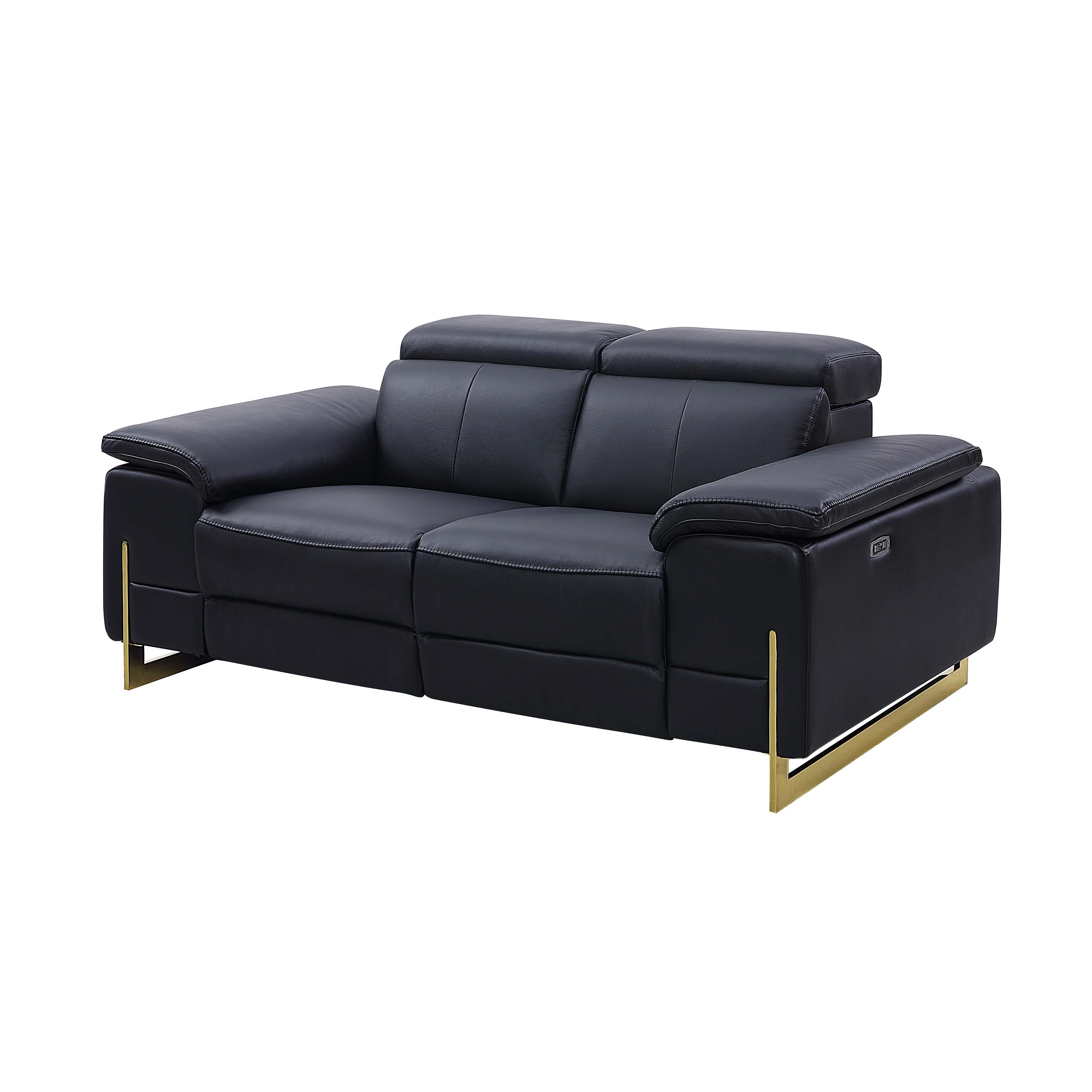 Luxury Reclining Genuine Leather Loveseat/Sofa
