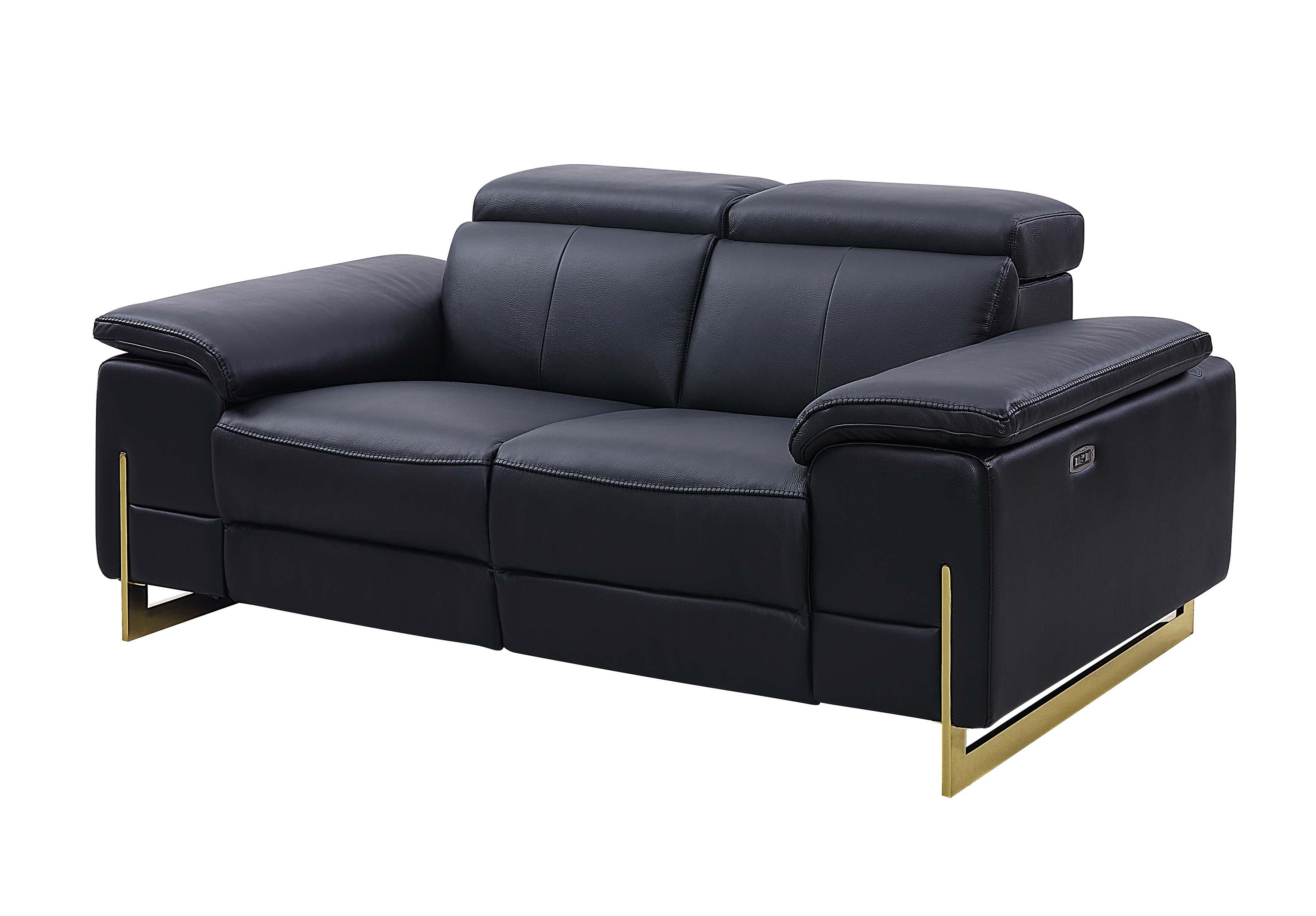 Luxury Reclining Genuine Leather Loveseat/Sofa