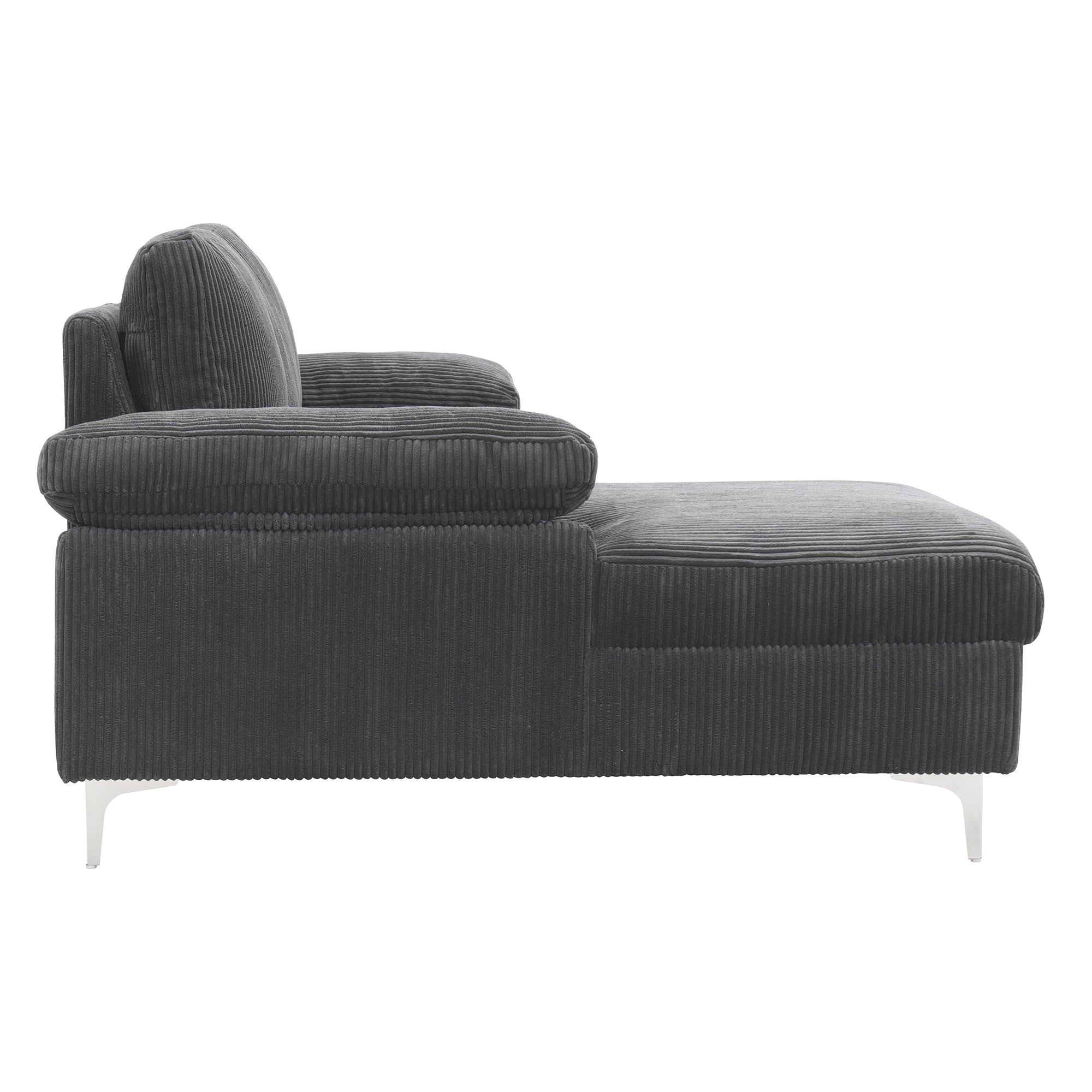 Corduroy Left Corner Sectional Sofa