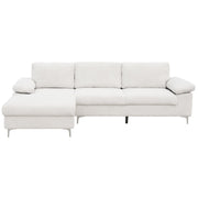 Corduroy Left Corner Sectional Sofa