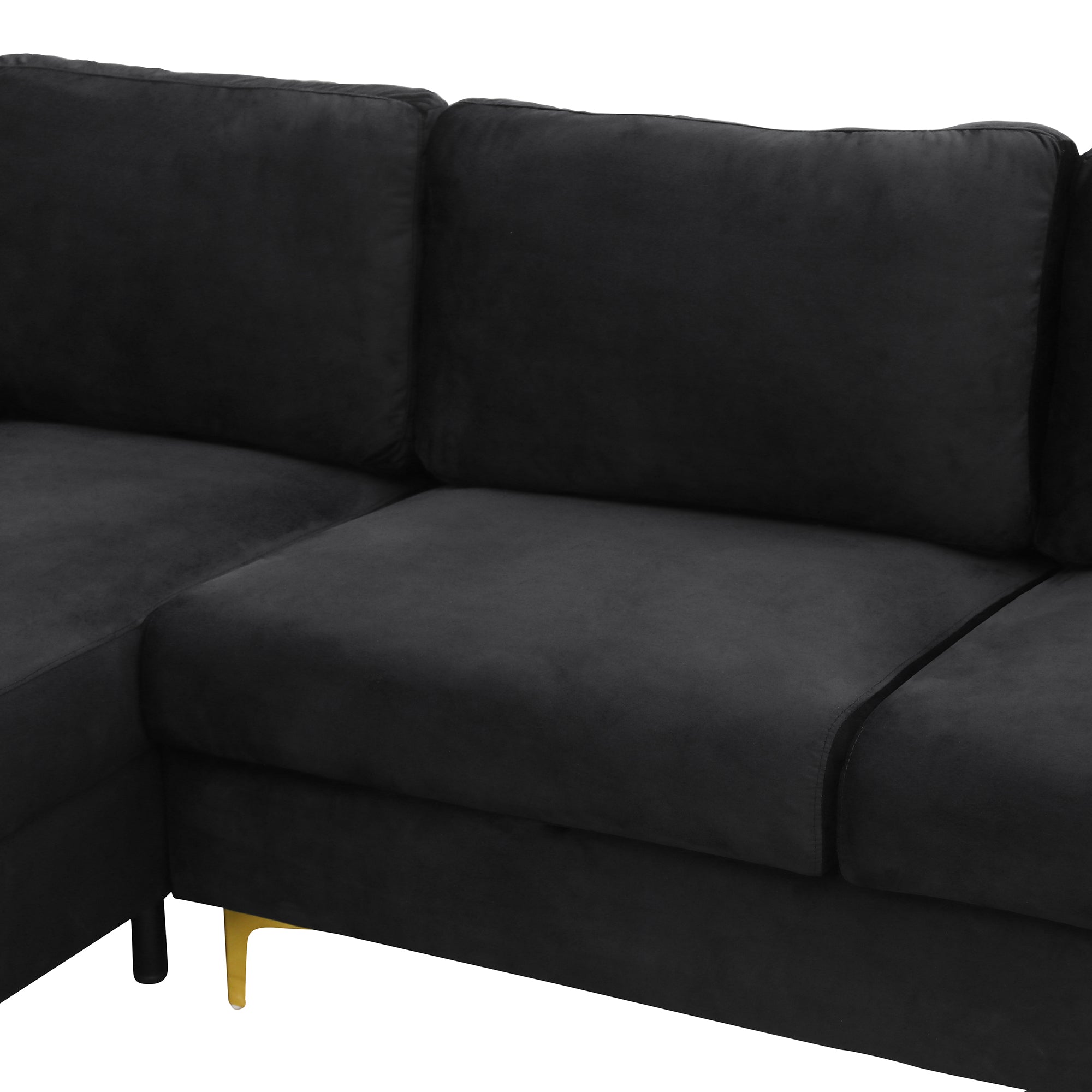 Corduroy Left Corner Sectional Sofa