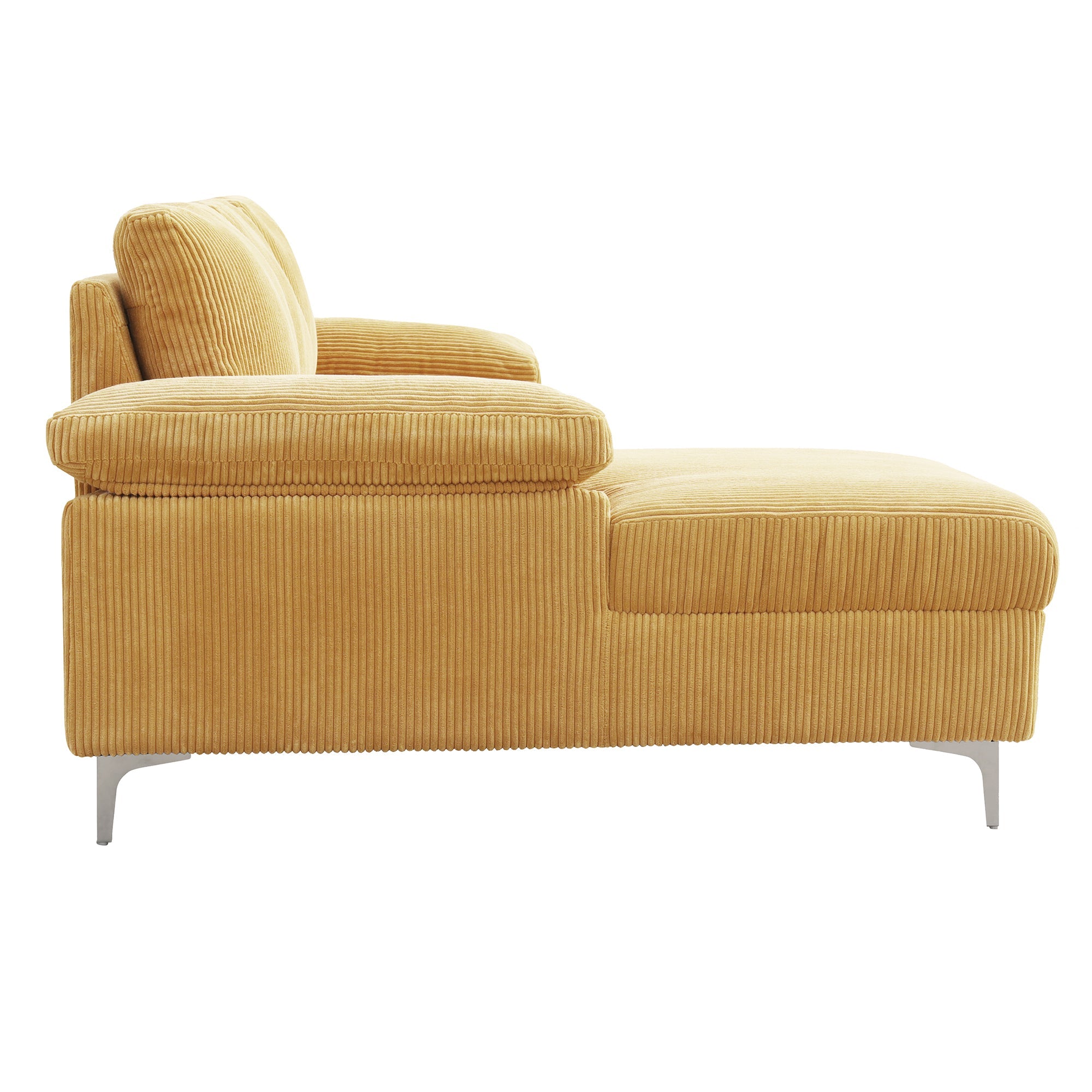 Corduroy Left Corner Sectional Sofa