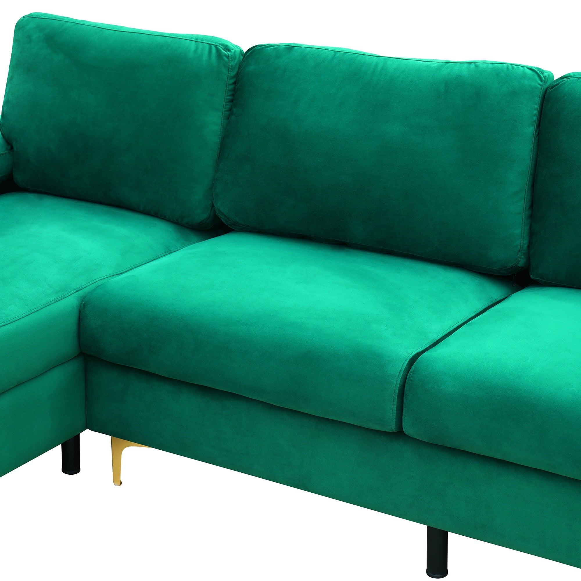 Corduroy Left Corner Sectional Sofa
